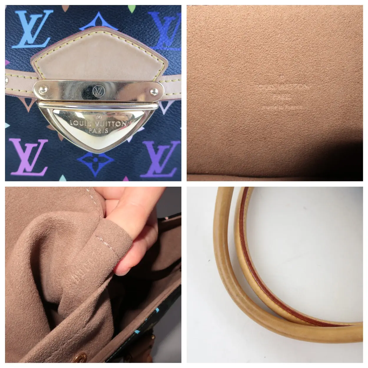 Louis Vuitton Black Monogram Multicolore Beverly GM Bag - Image 10