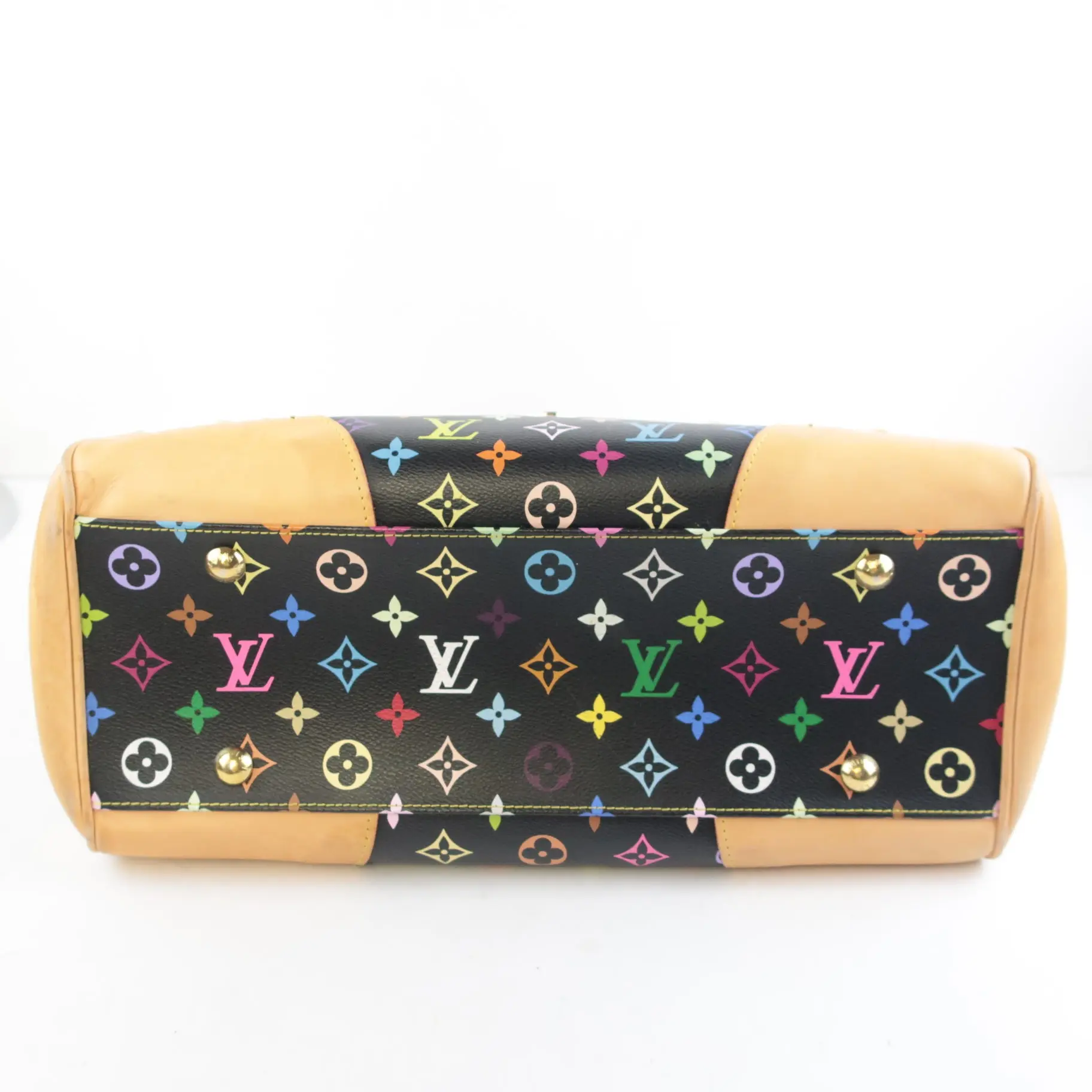 Louis Vuitton Black Monogram Multicolore Beverly GM Bag - Image 8
