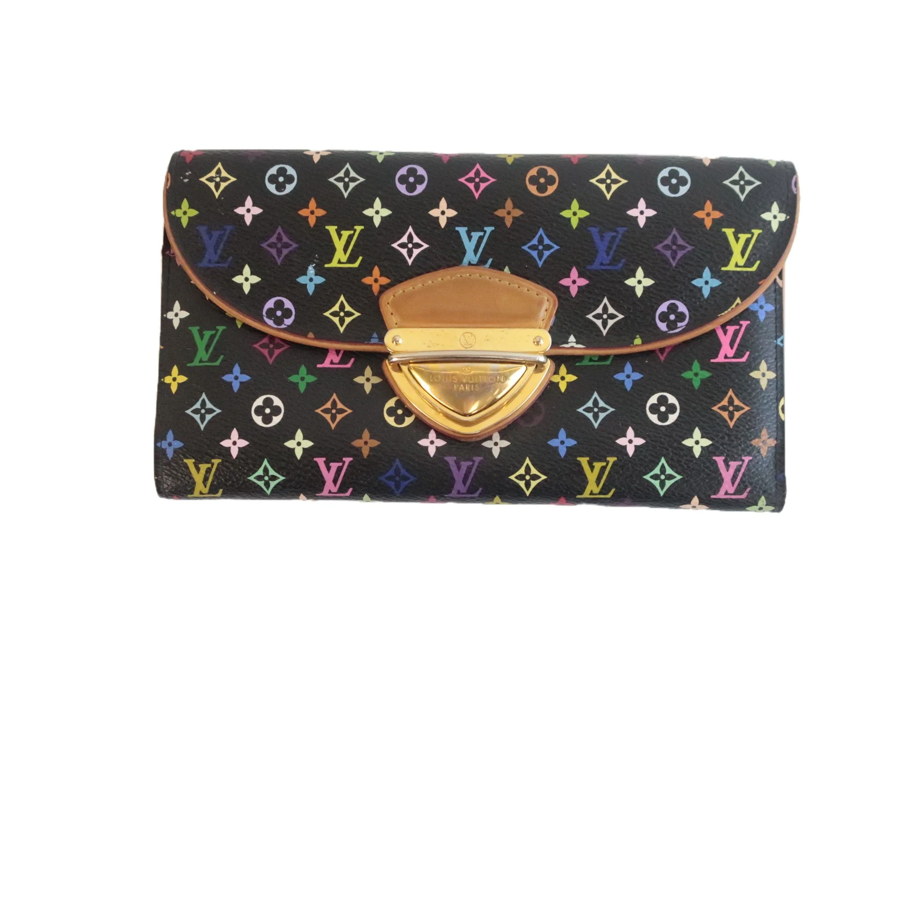 Louis Vuitton Black Monogram Multicolore Eugenie Wallet - Image 2
