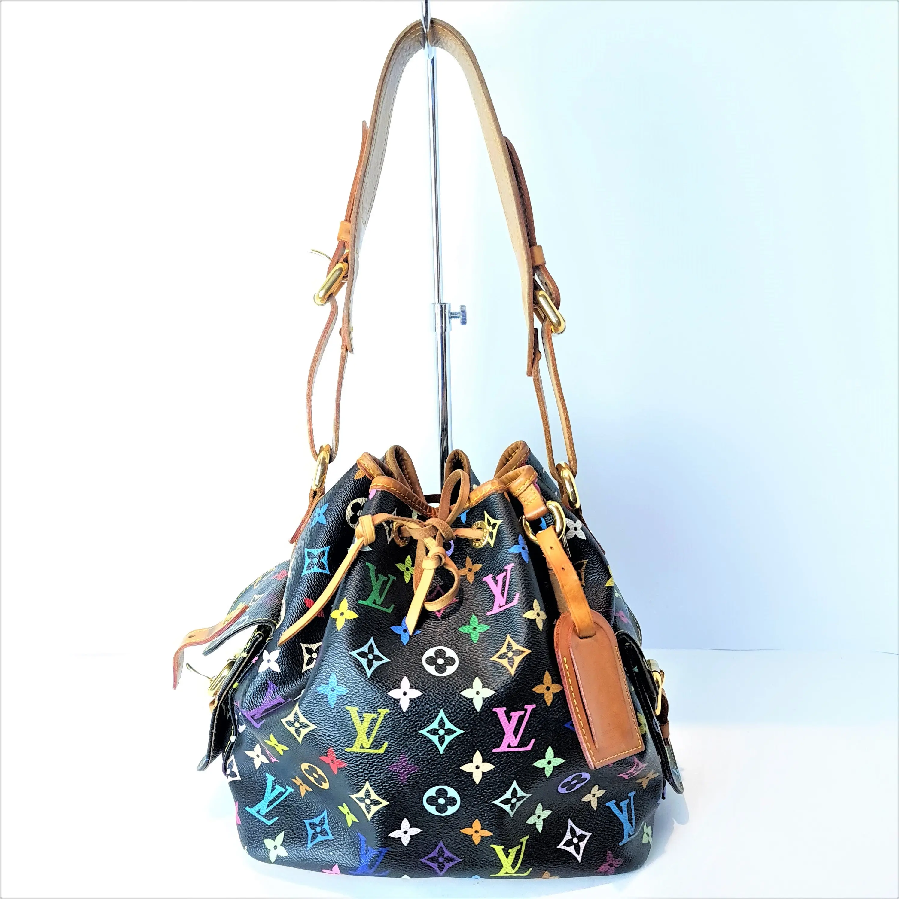 Louis Vuitton Noir Multicolore Petit Noe Bag - Image 5