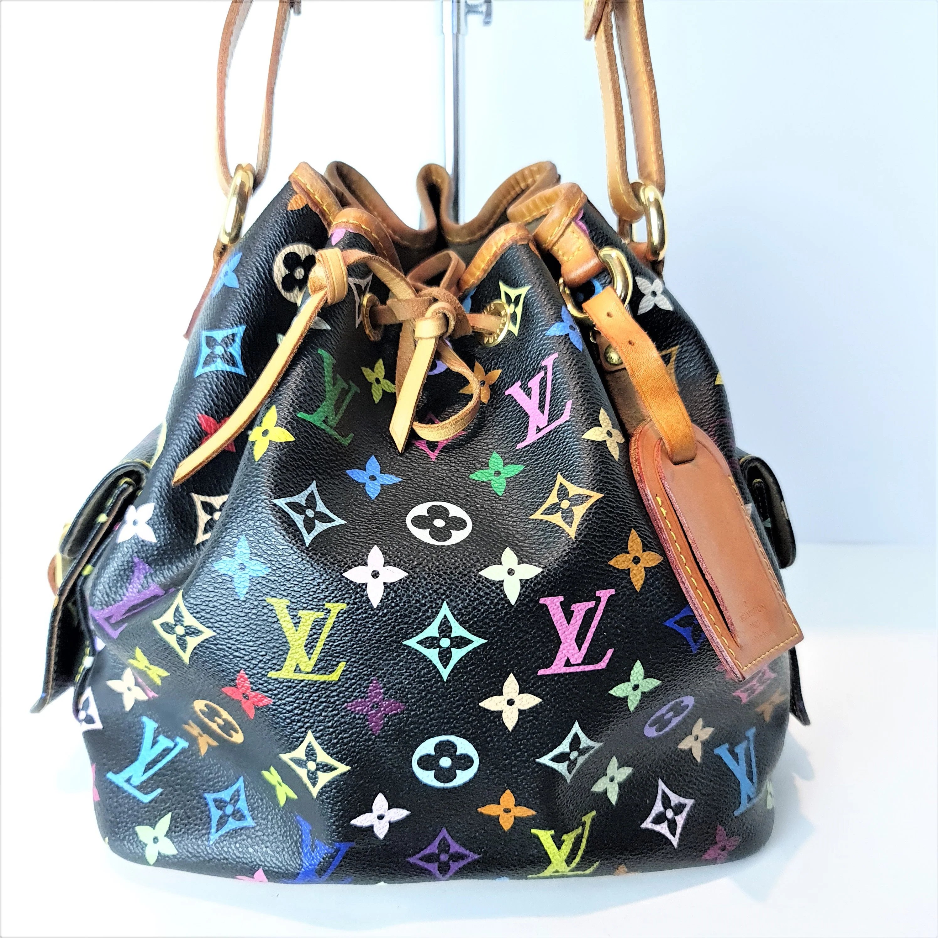 Louis Vuitton Noir Multicolore Petit Noe Bag - Image 8