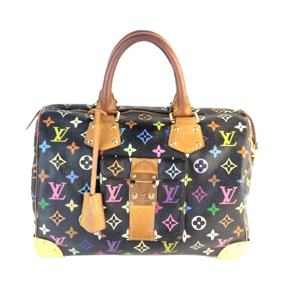 Louis Vuitton Noir Multicolore Speedy 30 Bag