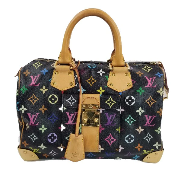 Louis Vuitton Black Monogram Multicolore Speedy 30 Bag