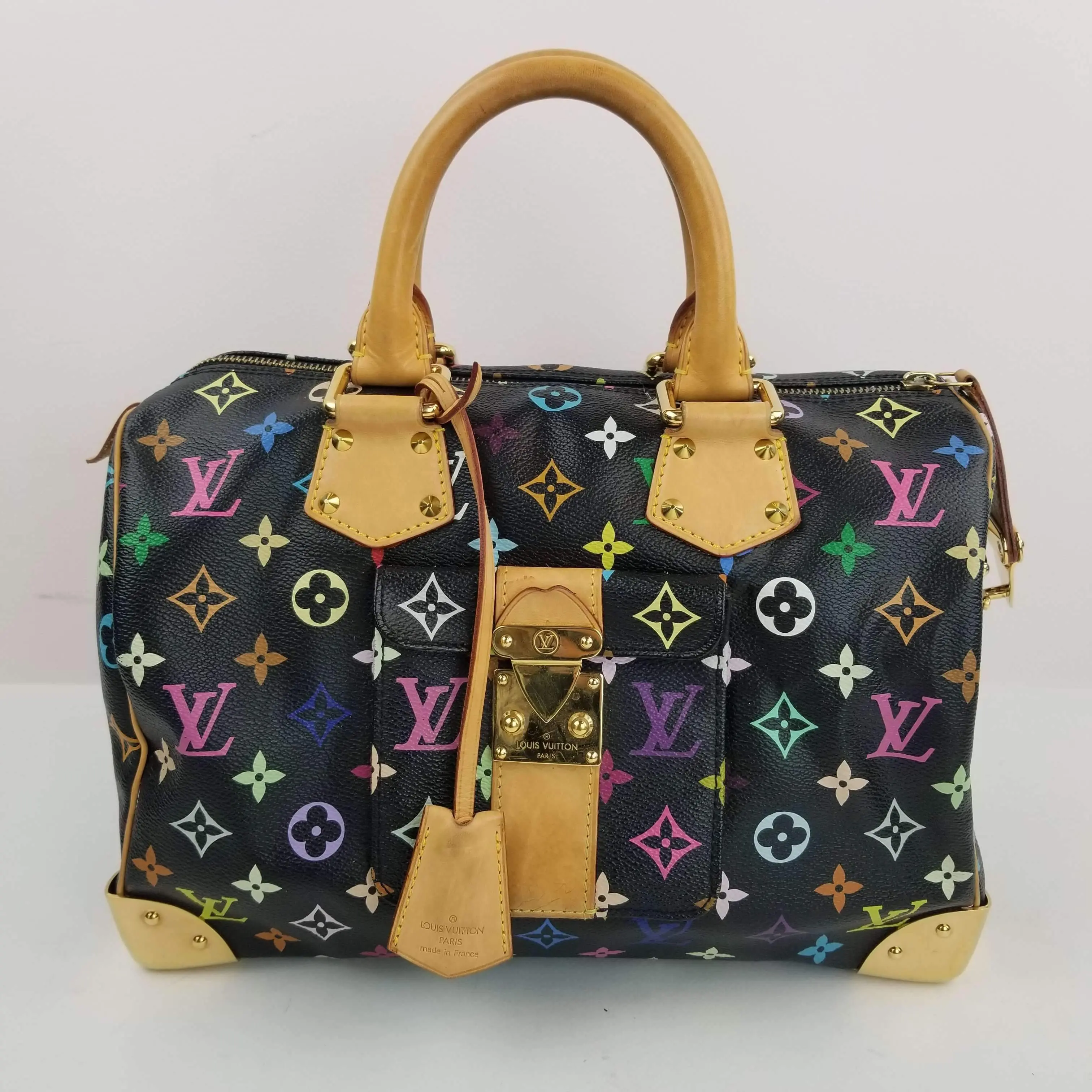 Louis Vuitton Black Monogram Multicolore Speedy 30 Bag - Image 2