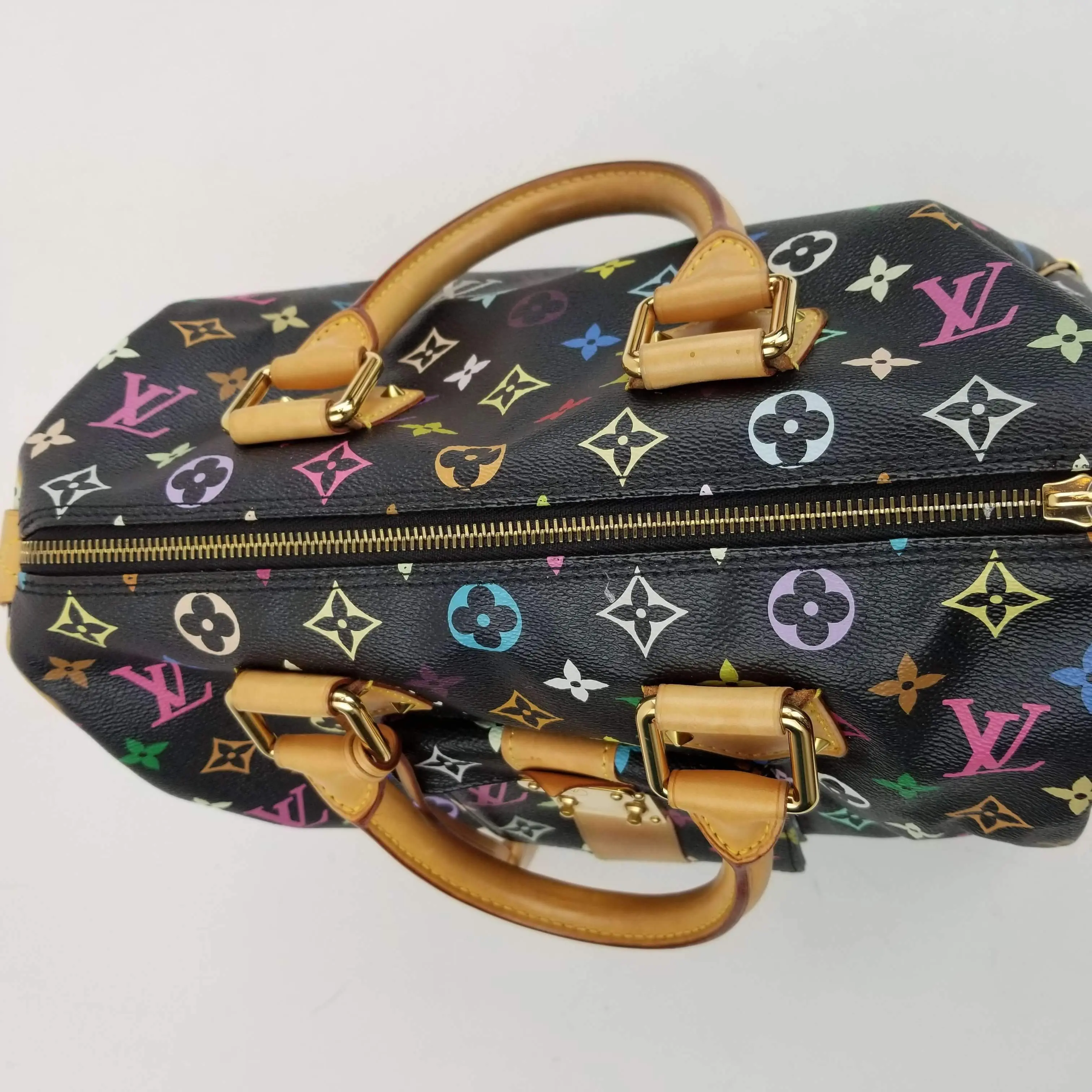 Louis Vuitton Black Monogram Multicolore Speedy 30 Bag - Image 28
