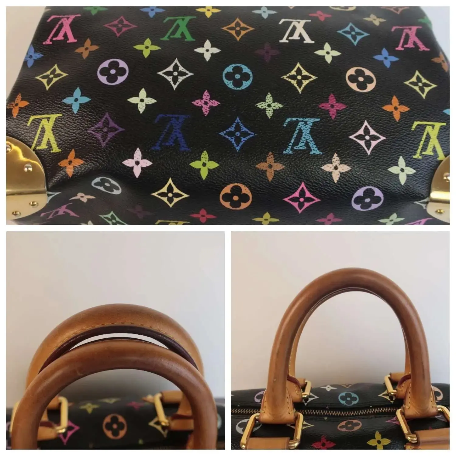 Louis Vuitton Noir Multicolore Speedy 30 Bag - Image 12