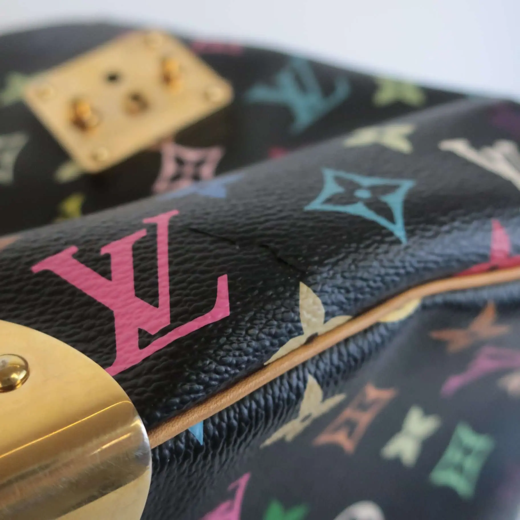 Louis Vuitton Noir Multicolore Speedy 30 Bag - Image 13