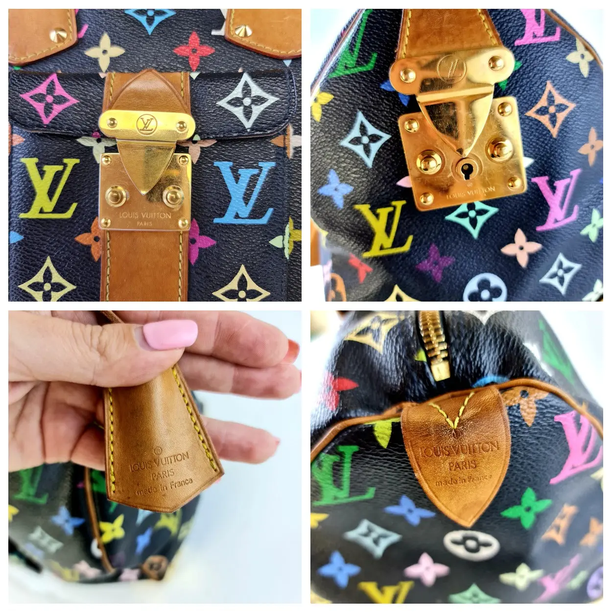 Louis Vuitton Multicolore Speedy 30 Bag (Black) - Image 11