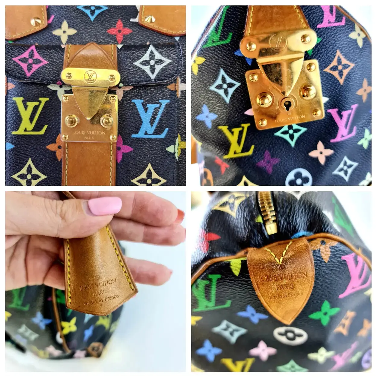 Louis Vuitton Multicolore Speedy 30 Bag (Black) - Image 26