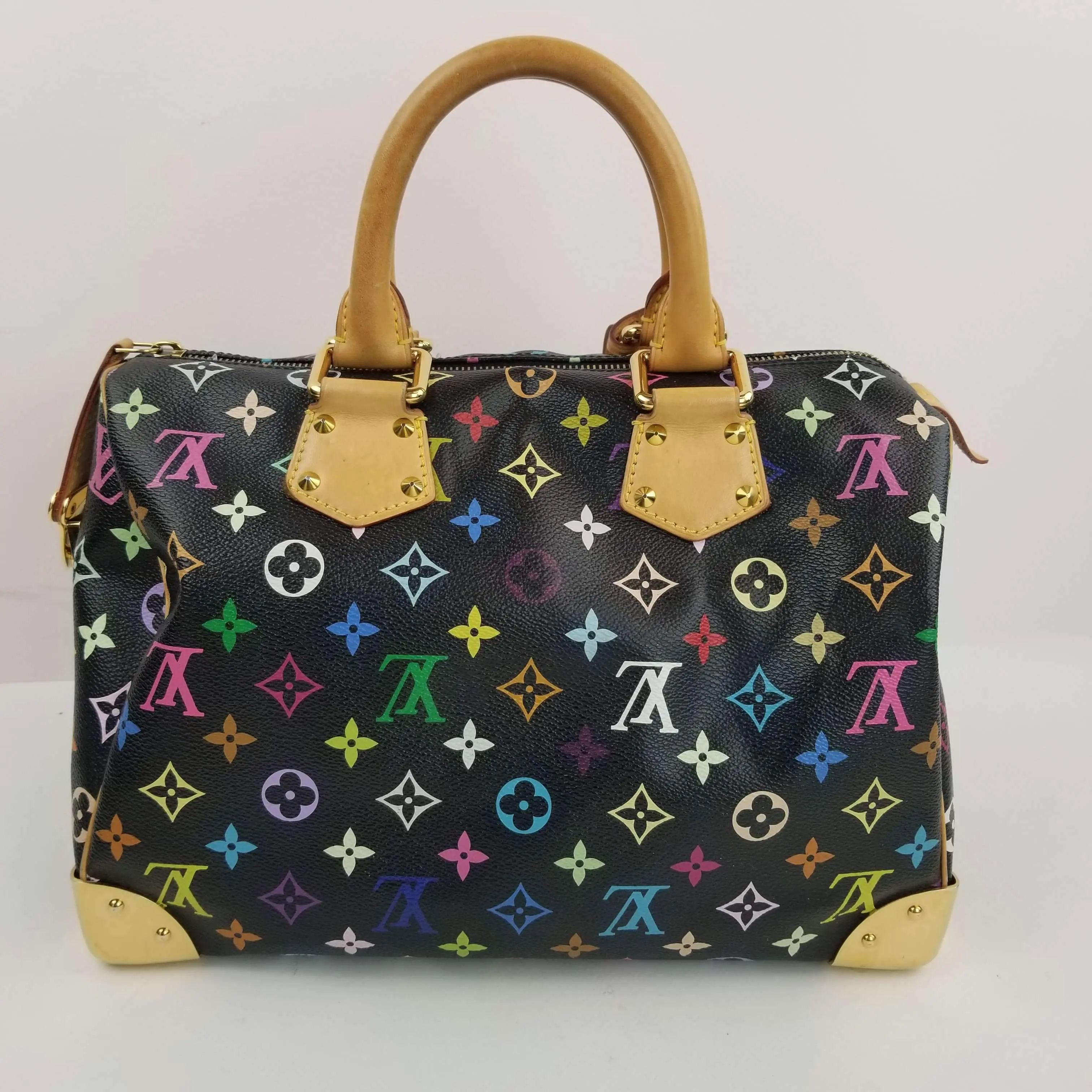 Louis Vuitton Black Monogram Multicolore Speedy 30 Bag - Image 4