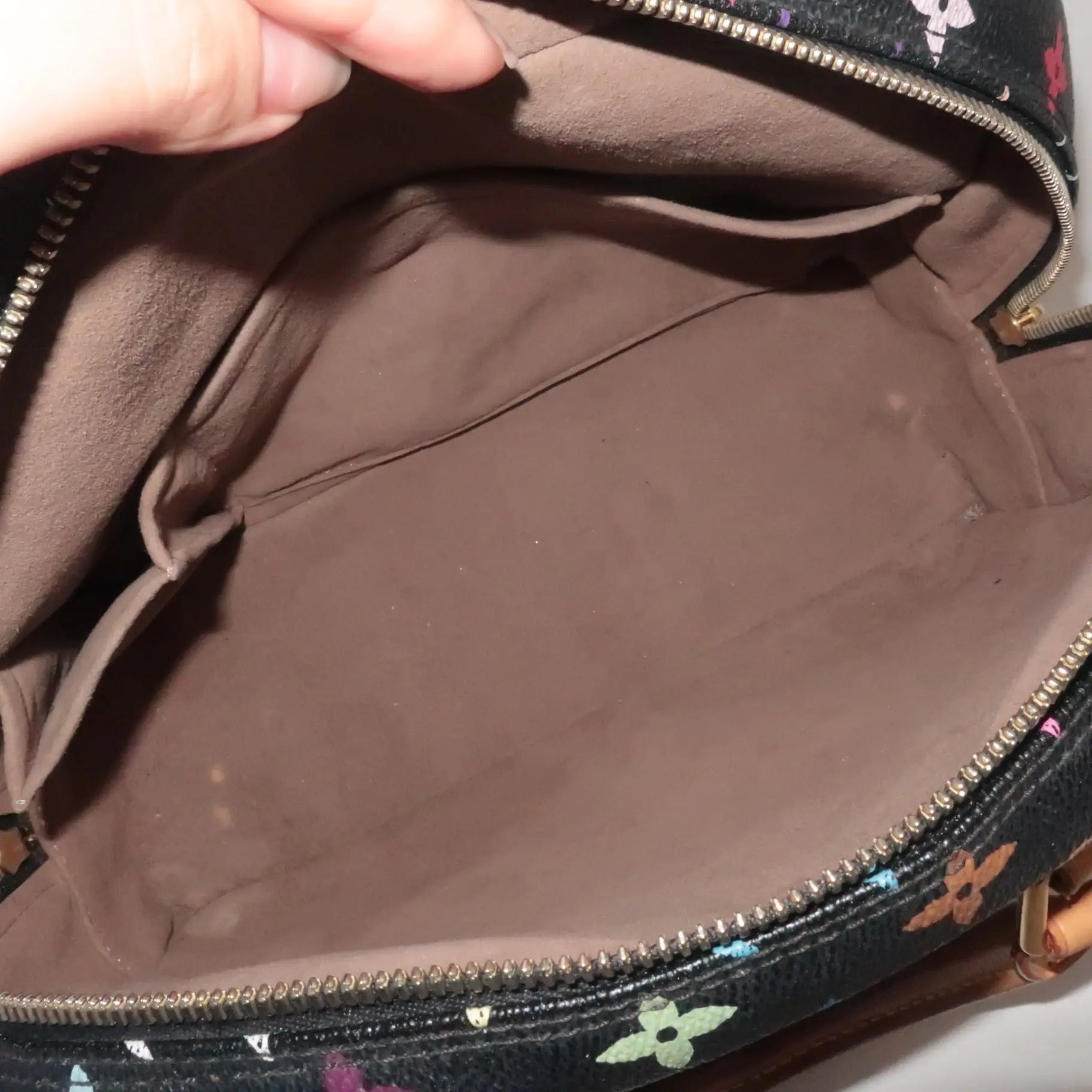 Louis Vuitton Black Monogram Multicolore Trouville Bag - Image 6