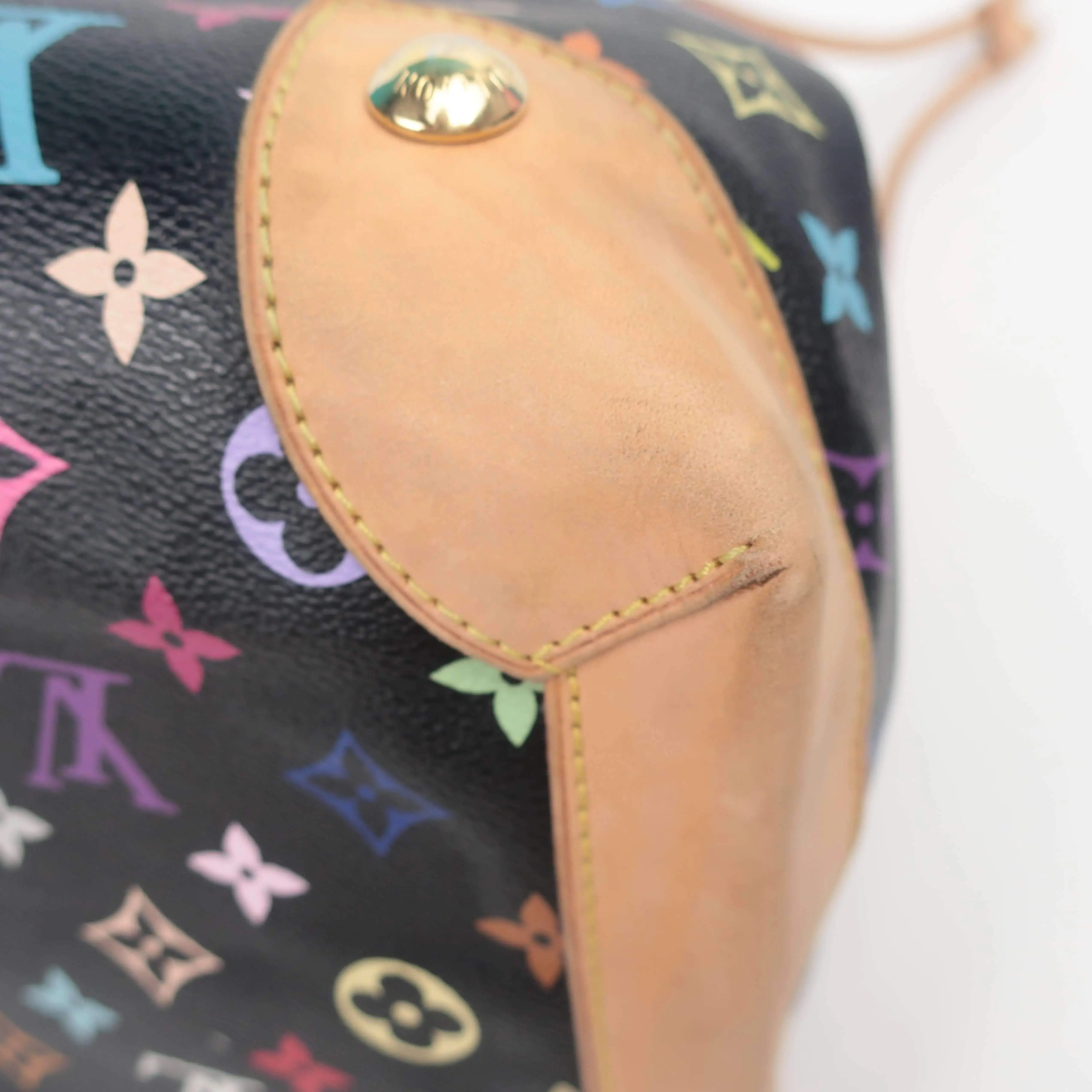 Louis Vuitton Black Monogram Multicolore Ursula Bag - Image 10