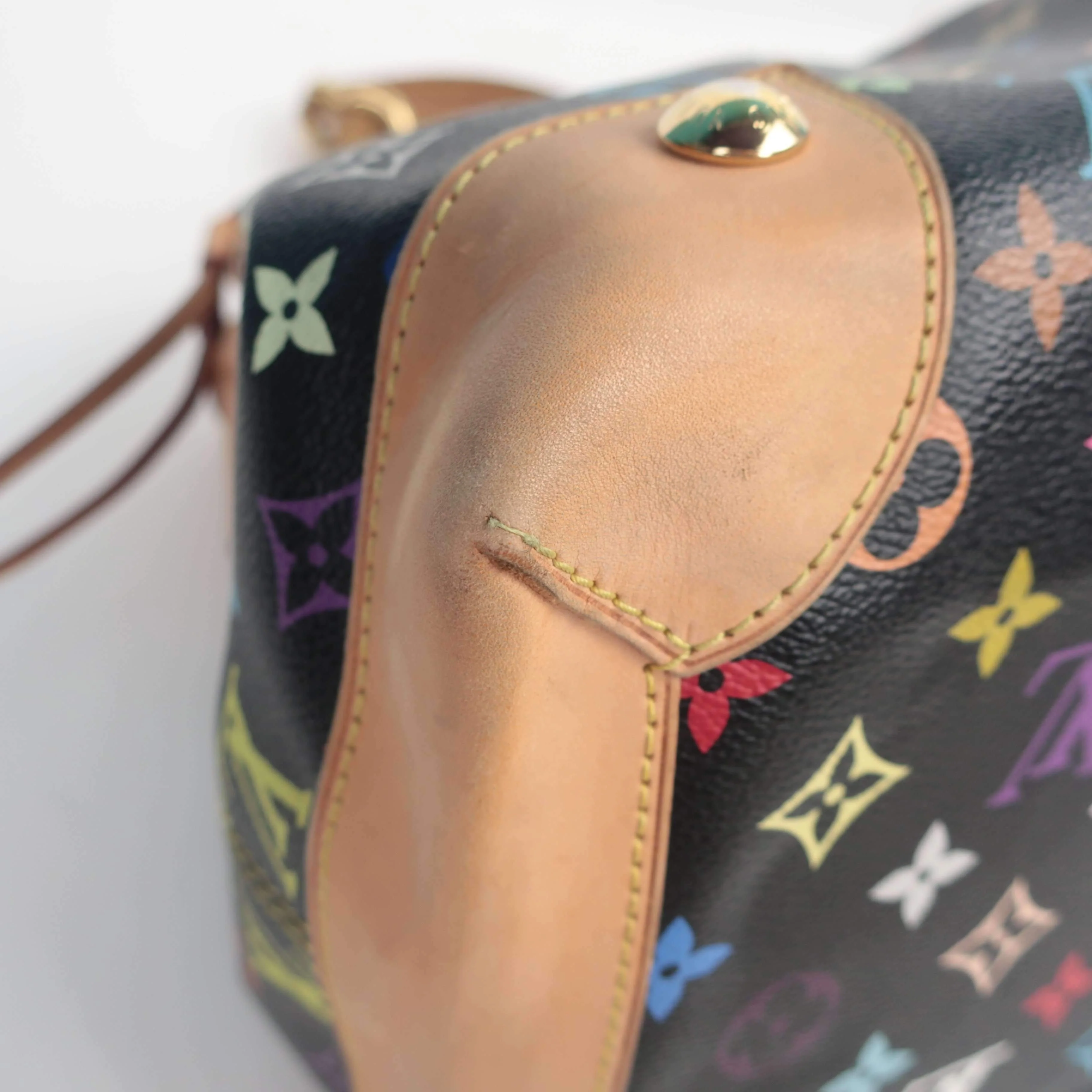 Louis Vuitton Black Monogram Multicolore Ursula Bag - Image 16