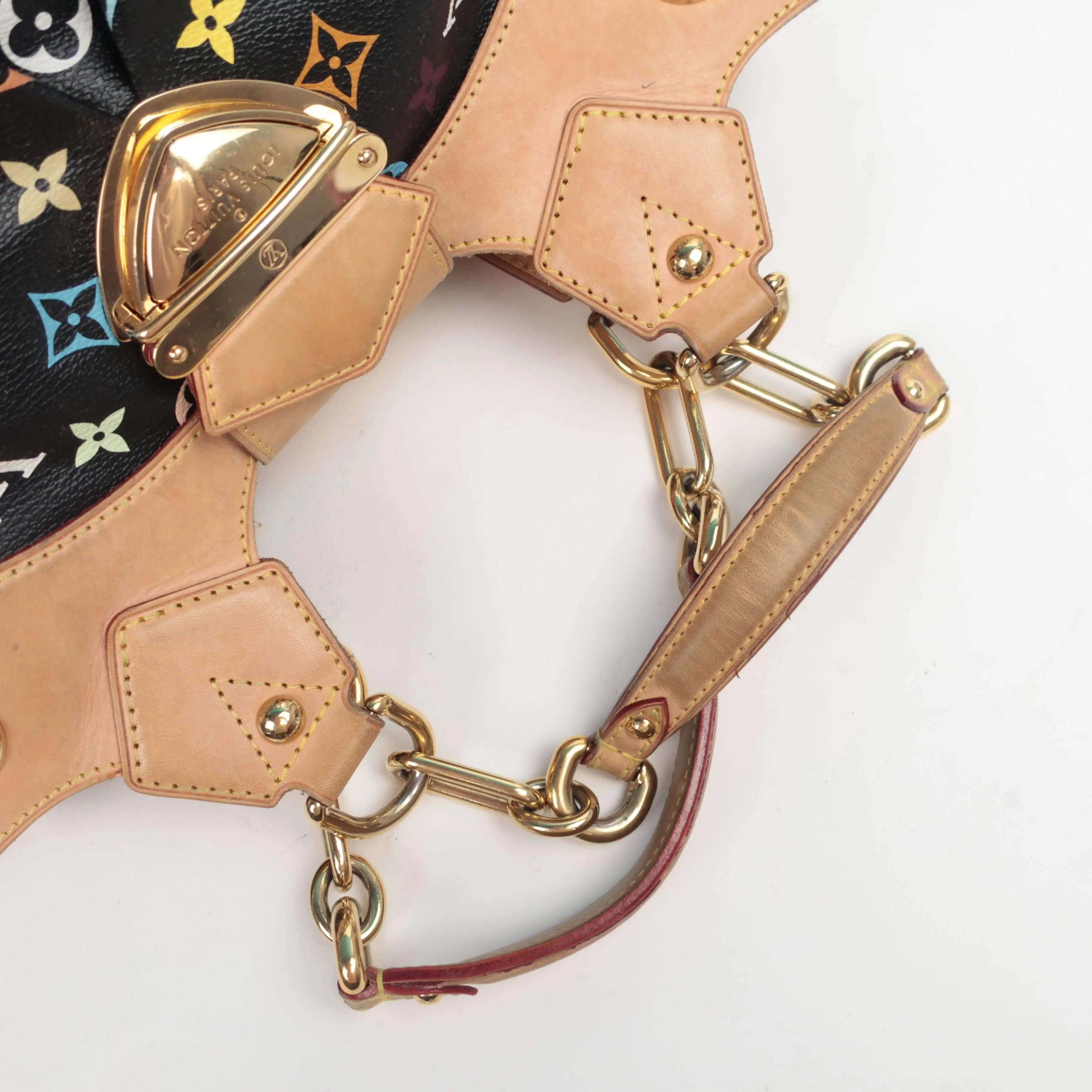 Louis Vuitton Black Monogram Multicolore Ursula Bag - Image 34