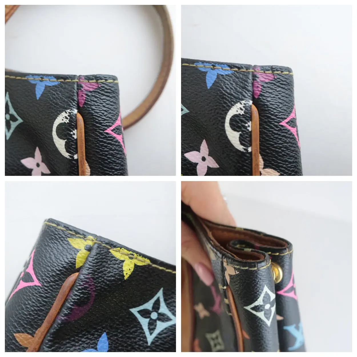 Louis Vuitton Black Multicolor Aurelia MM Tote Bag - Image 18