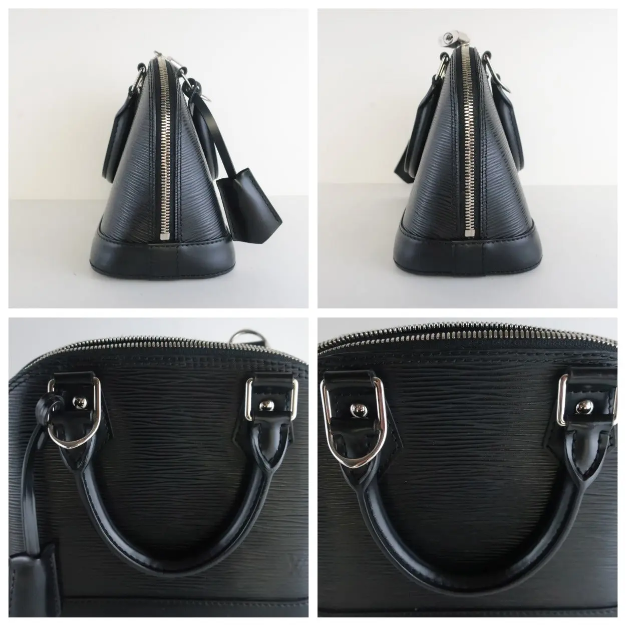 Louis Vuitton Black Noir Epi Alma BB Crossbody Bag - Image 19