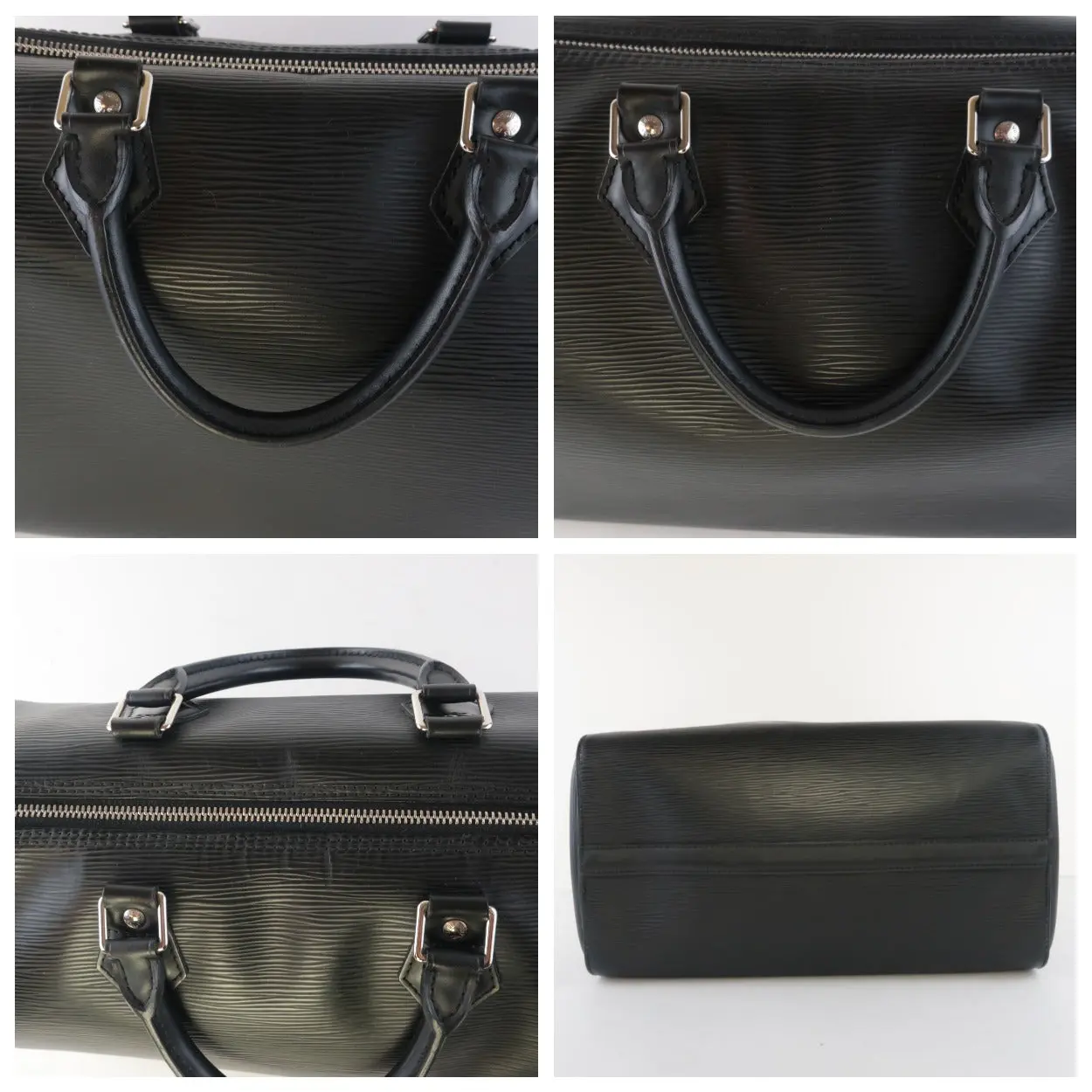 Louis Vuitton Black Epi Speedy 35 Handbag - Image 16