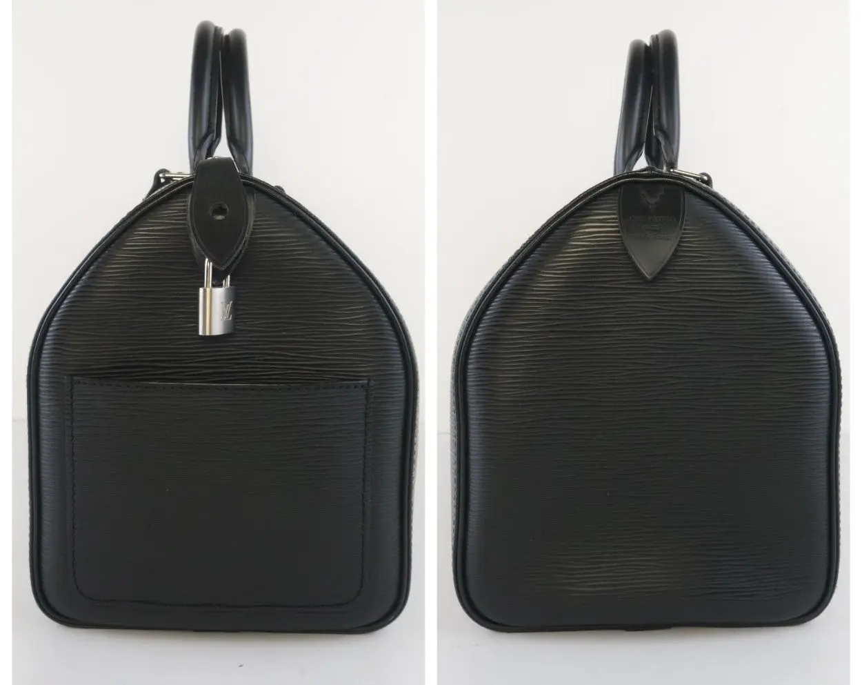Louis Vuitton Black Epi Speedy 35 Handbag - Image 7