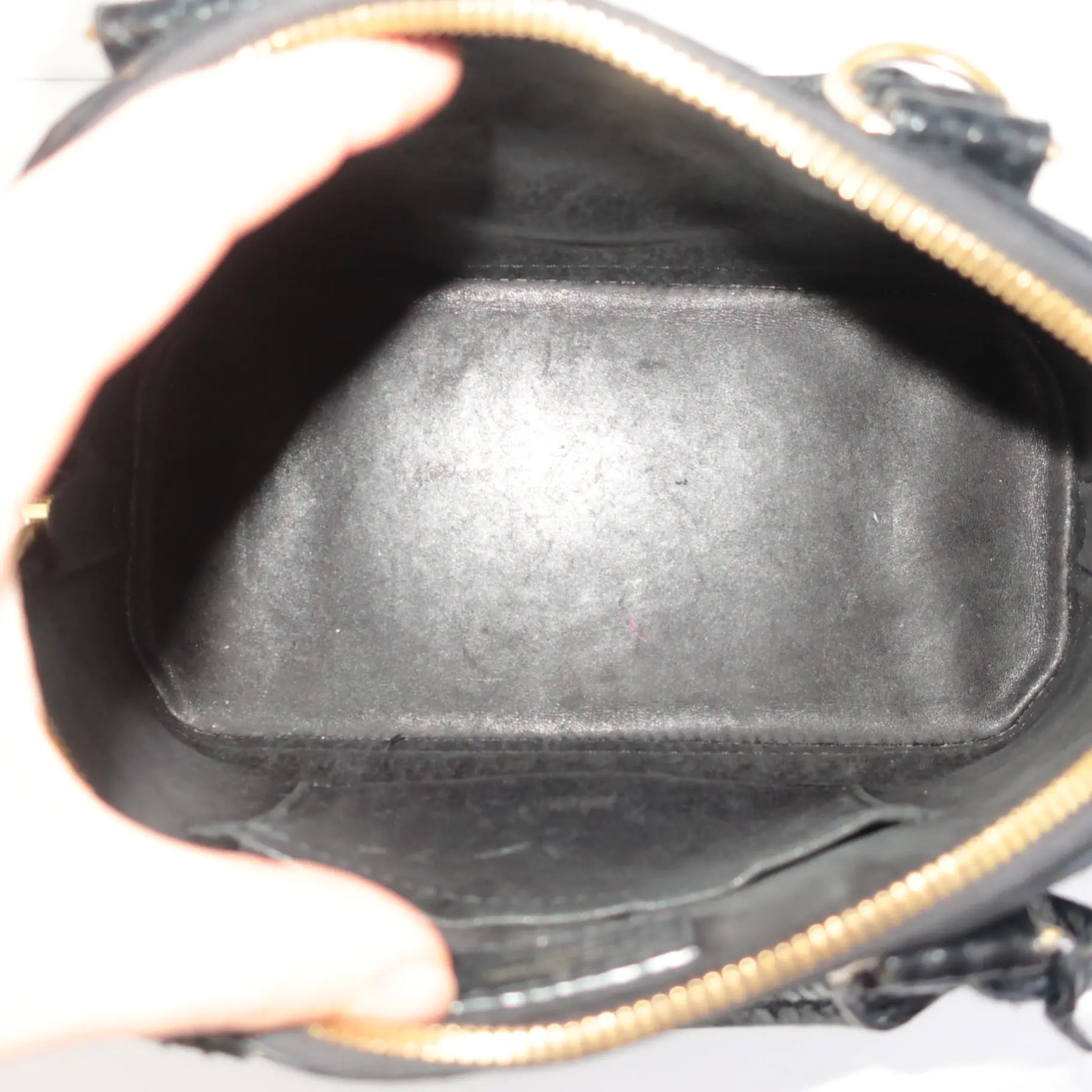 Louis Vuitton Black Python Alma BB Crossbody Bag - Image 4
