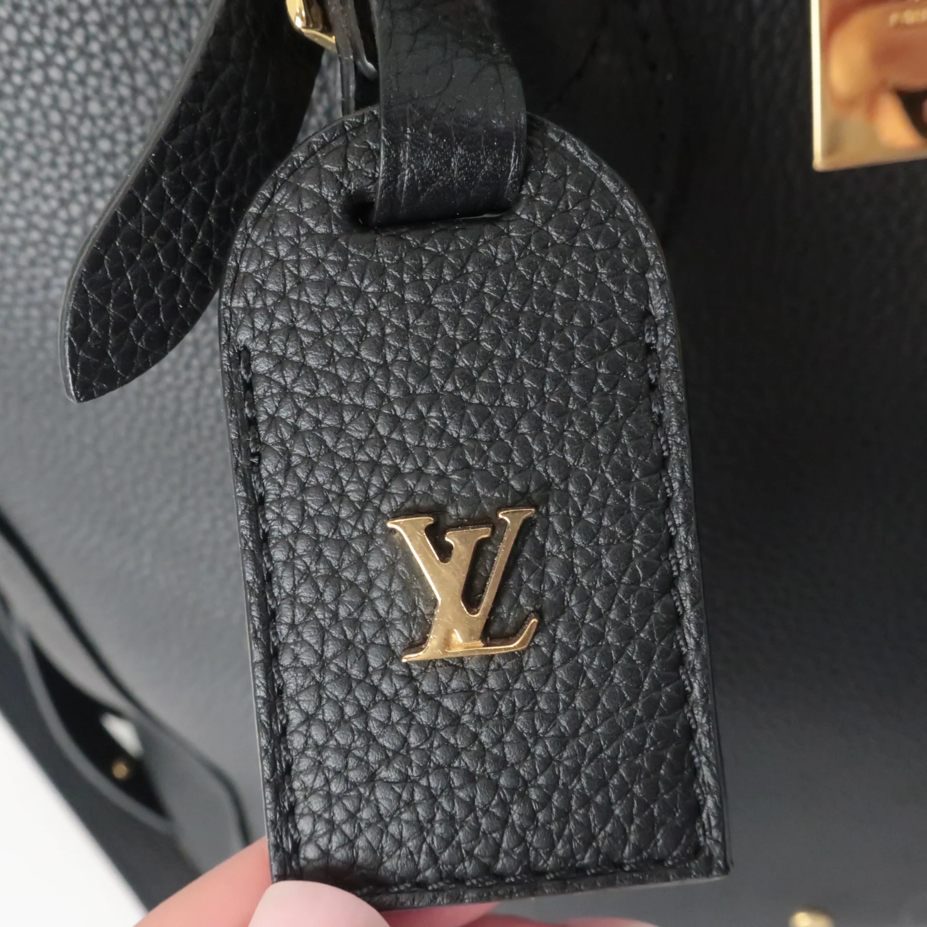 Louis Vuitton Black Taurillion Leather Milla MM Bag - Image 6