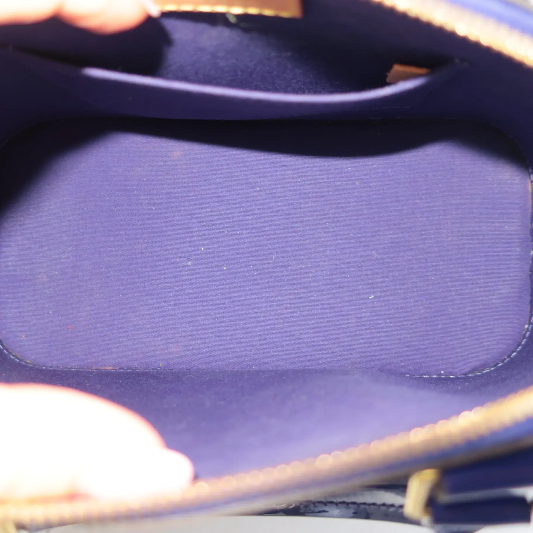 Louis Vuitton Blueberry Monogram Vernis Leather Alma BB Crossbody Bag - Image 4