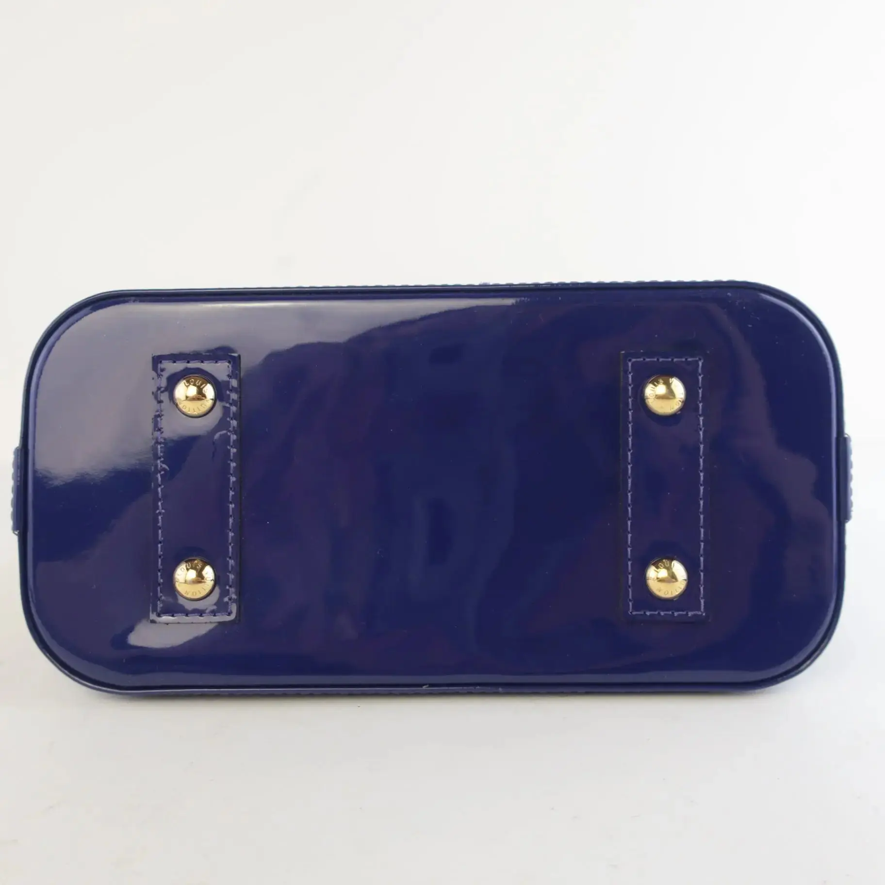 Louis Vuitton Blueberry Monogram Vernis Leather Alma BB Crossbody Bag - Image 6