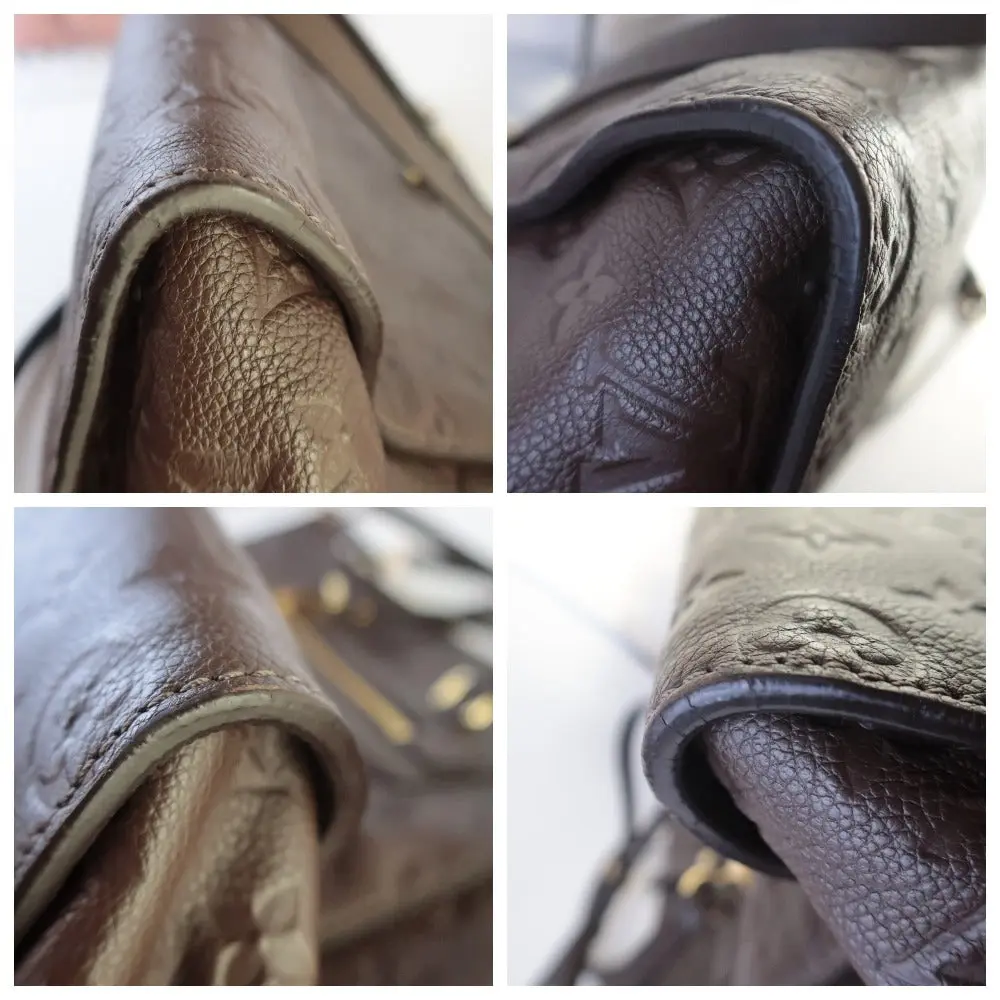 Louis Vuitton Brown Terre Monogram Empreinte Lumineuse PM Bag - Image 11