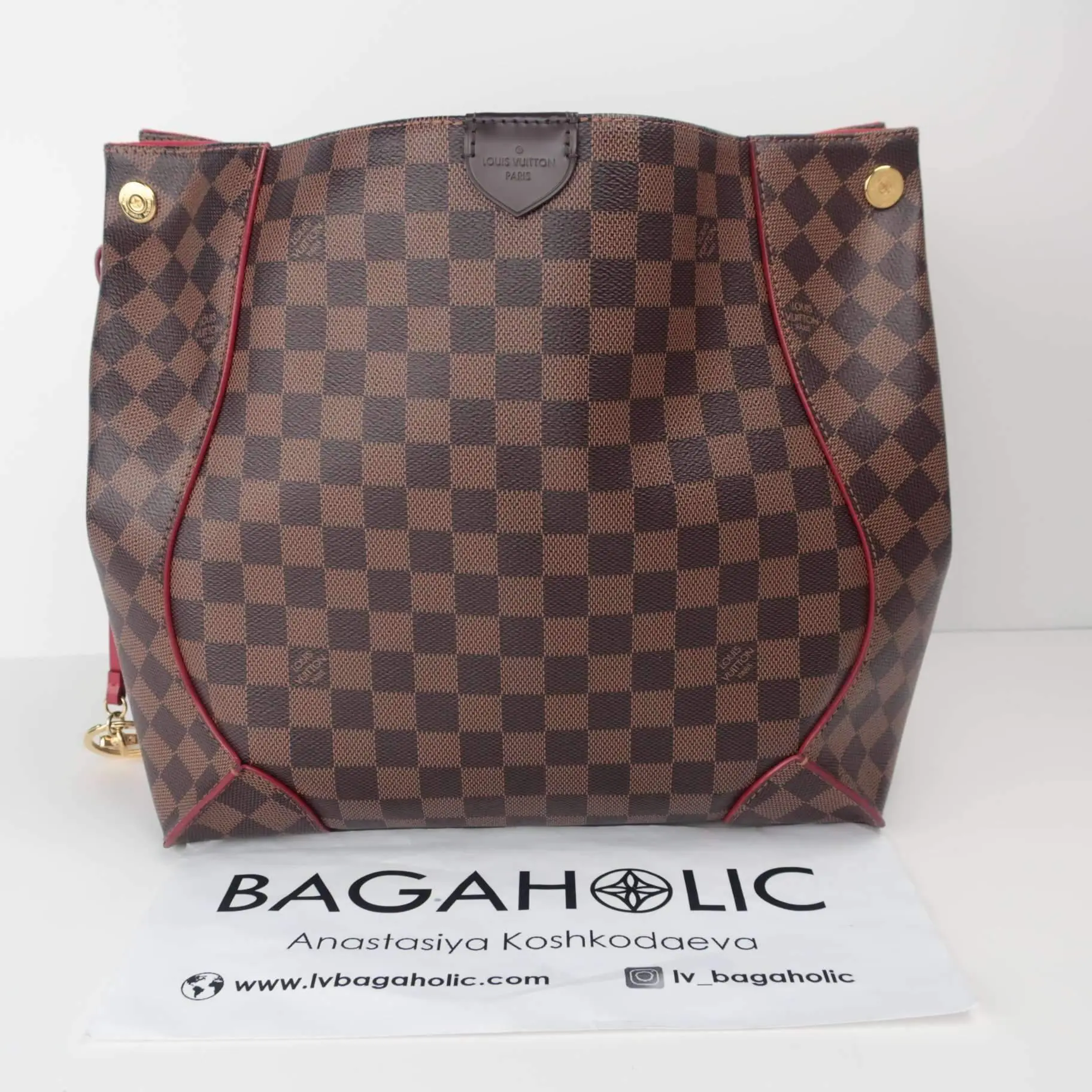 Louis Vuitton Caissa Hobo Damier Ebene Red bag - Image 3