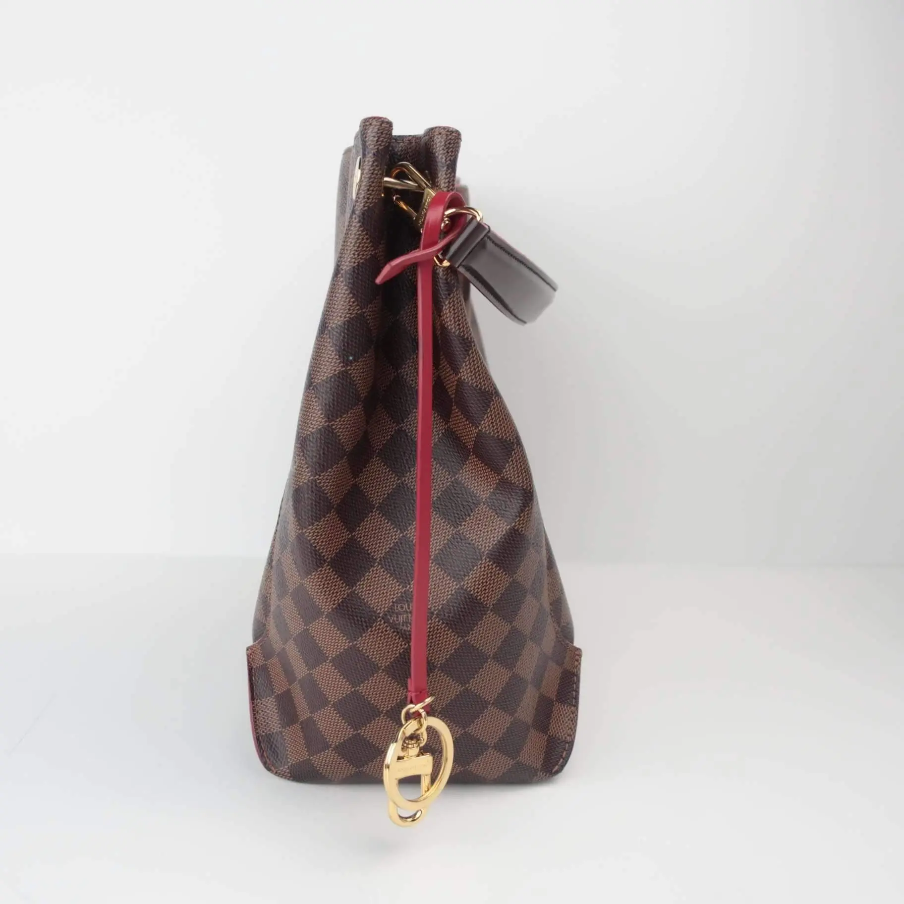 Louis Vuitton Caissa Hobo Damier Ebene Red bag - Image 9