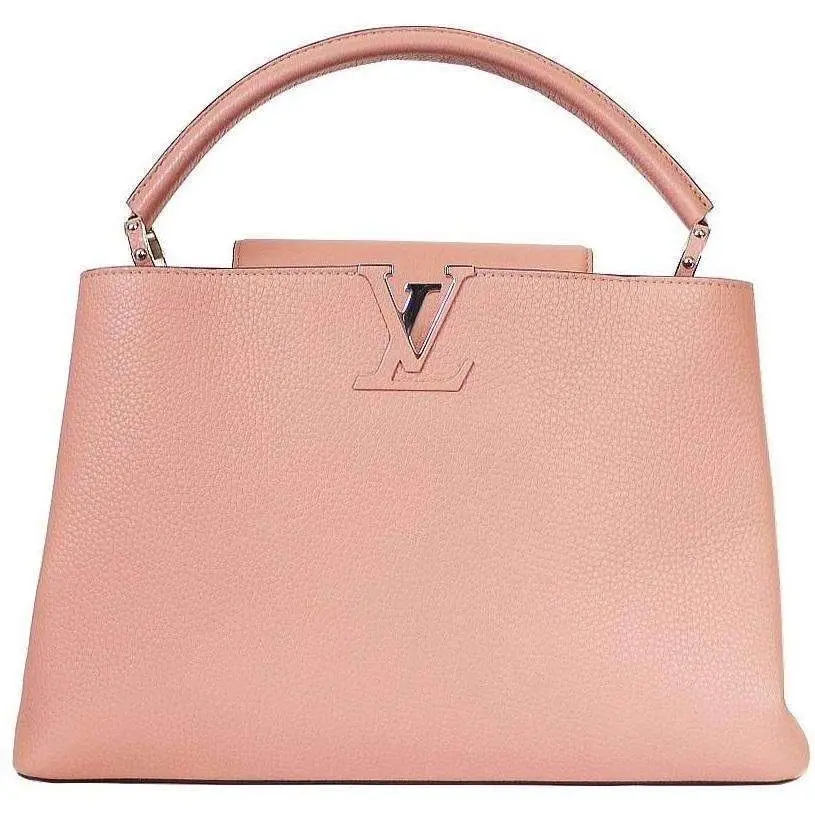 Louis Vuitton Magnolia Pink Taurillion Capucines MM Bag