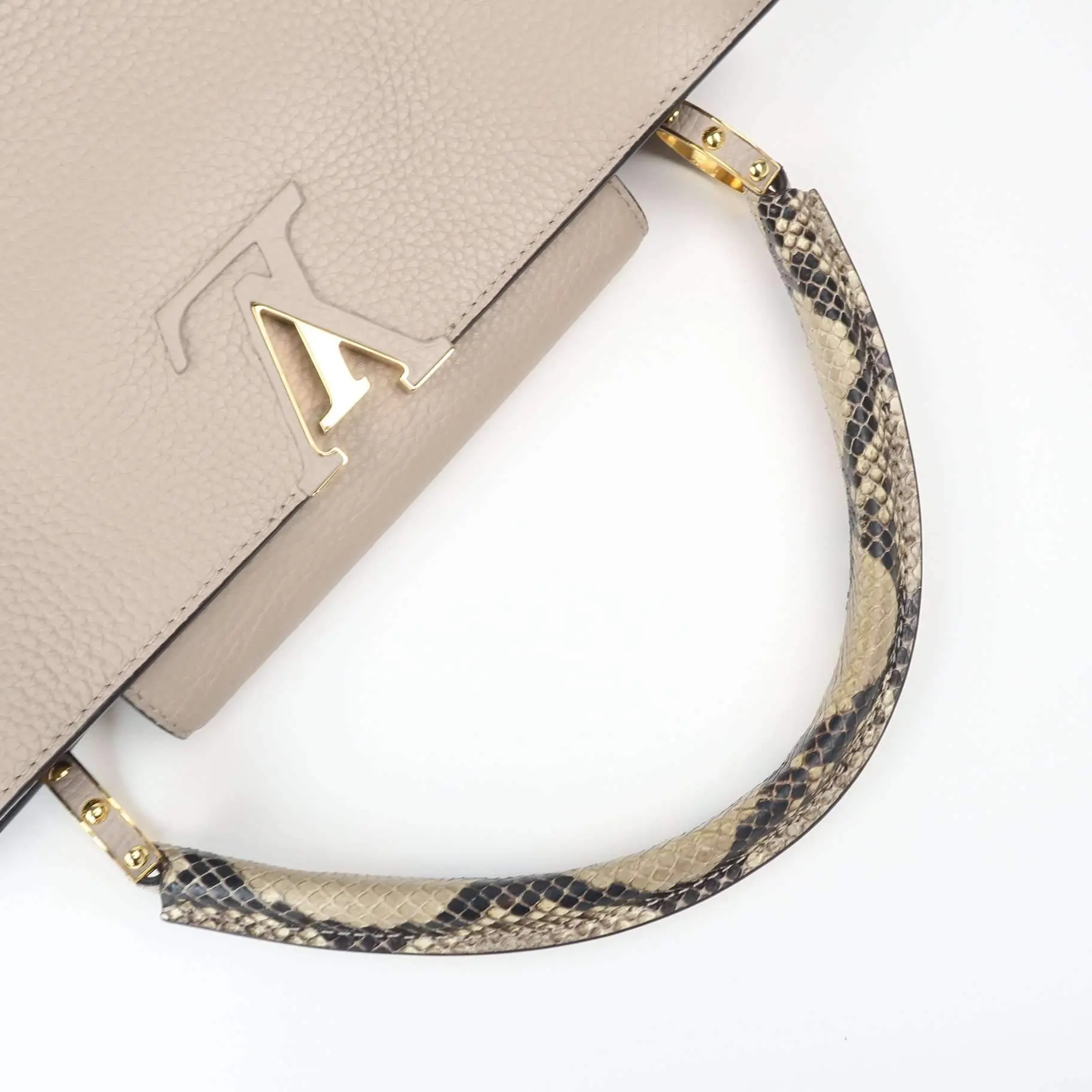 Louis Vuitton Capucines Python Handle MM Bag - Image 4