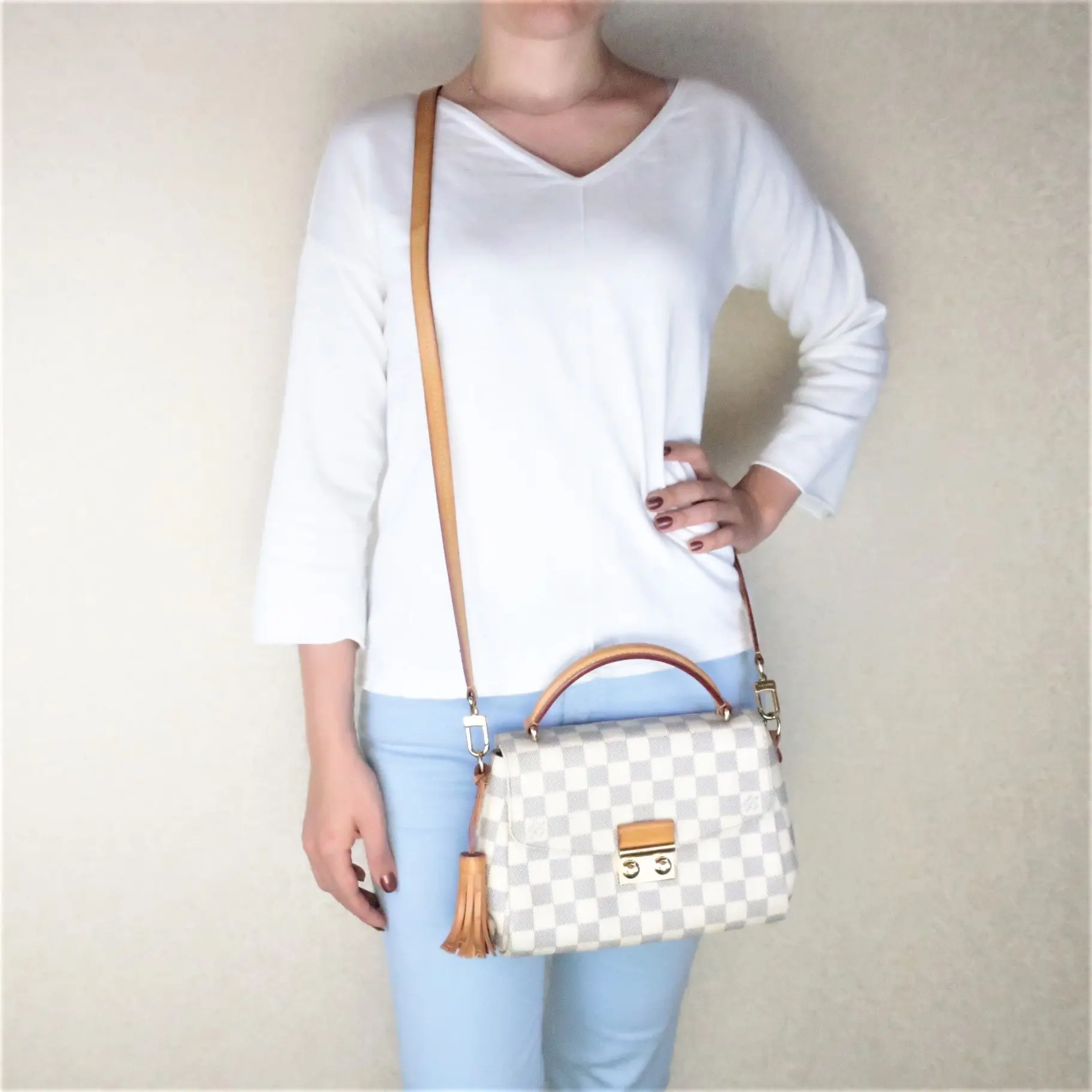 Louis Vuitton Damier Azur Canvas Croisette Crossbody Bag