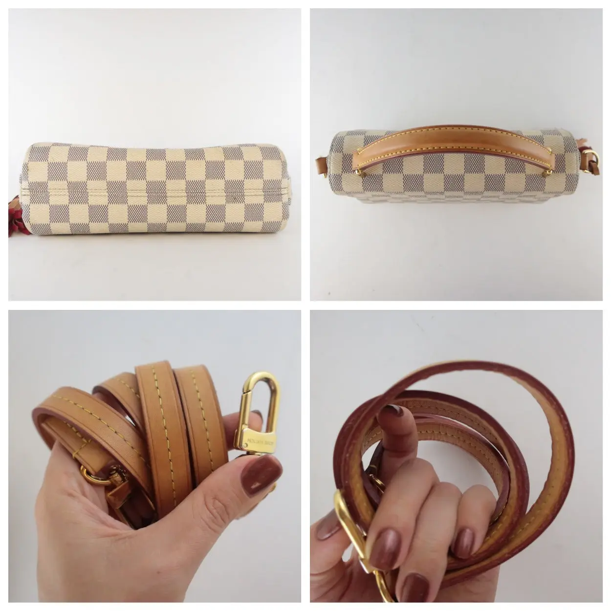 Louis Vuitton Damier Azur Canvas Croisette Crossbody Bag - Image 11