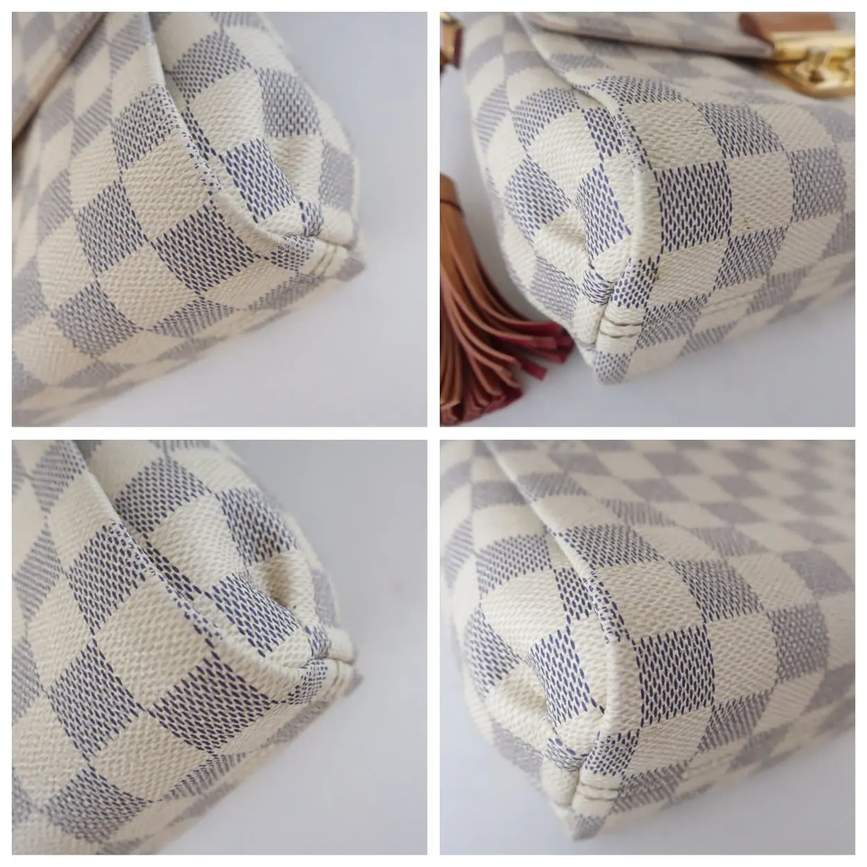 Louis Vuitton Damier Azur Canvas Croisette Crossbody Bag - Image 14