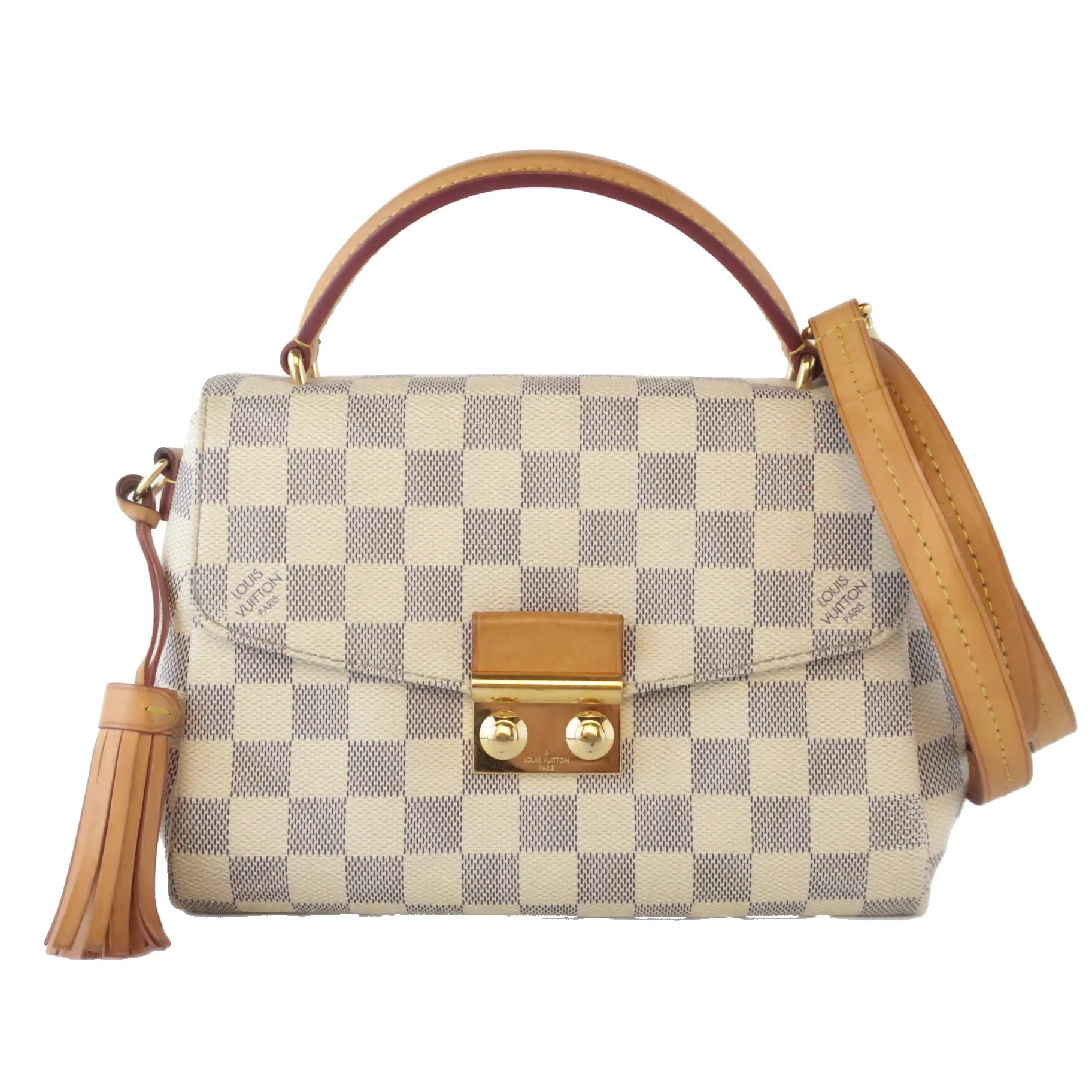 Louis Vuitton Damier Azur Canvas Croisette Crossbody Bag - Image 2