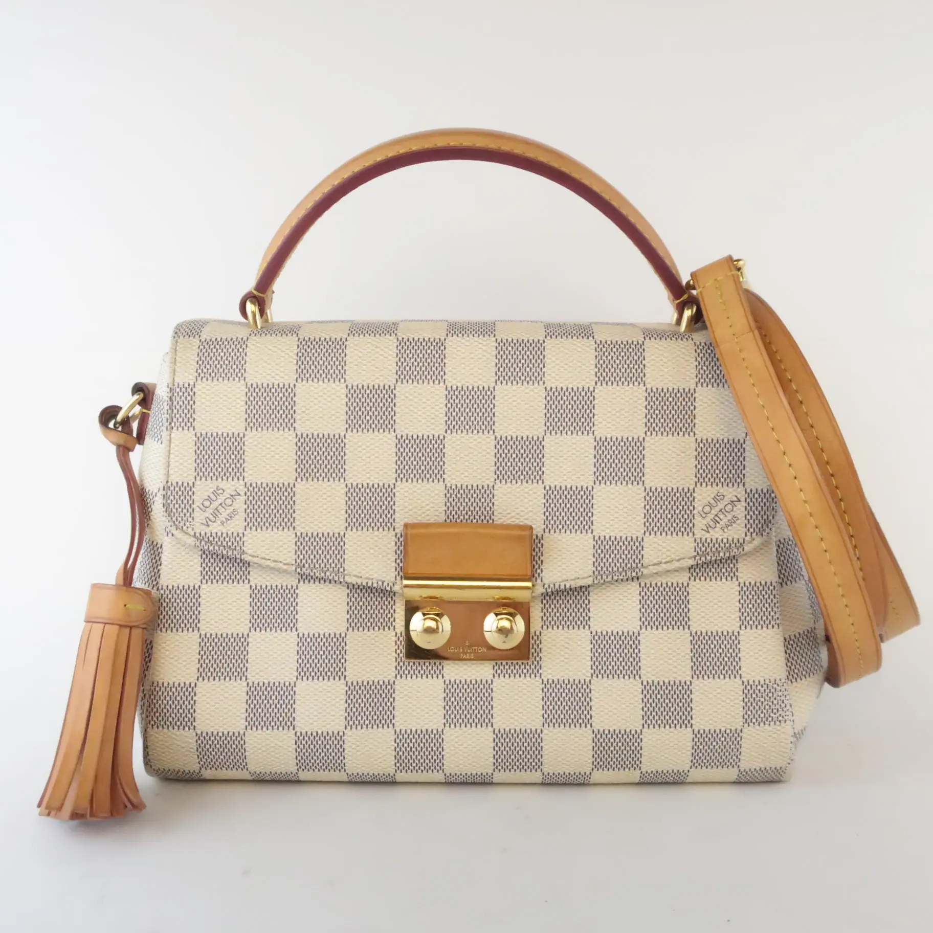 Louis Vuitton Damier Azur Canvas Croisette Crossbody Bag - Image 4