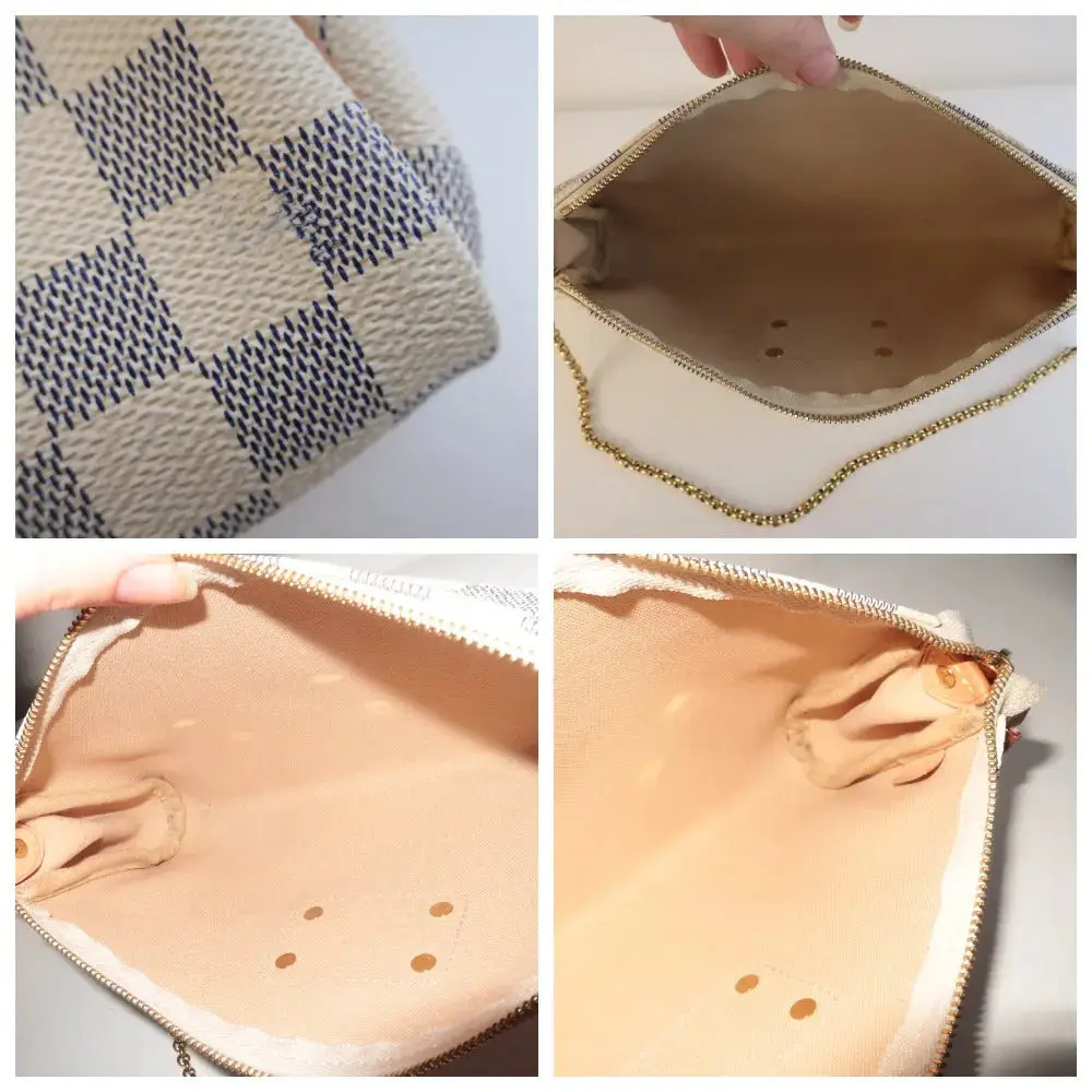 Louis Vuitton Damier Azur Canvas Eva Crossbody Bag - Image 8