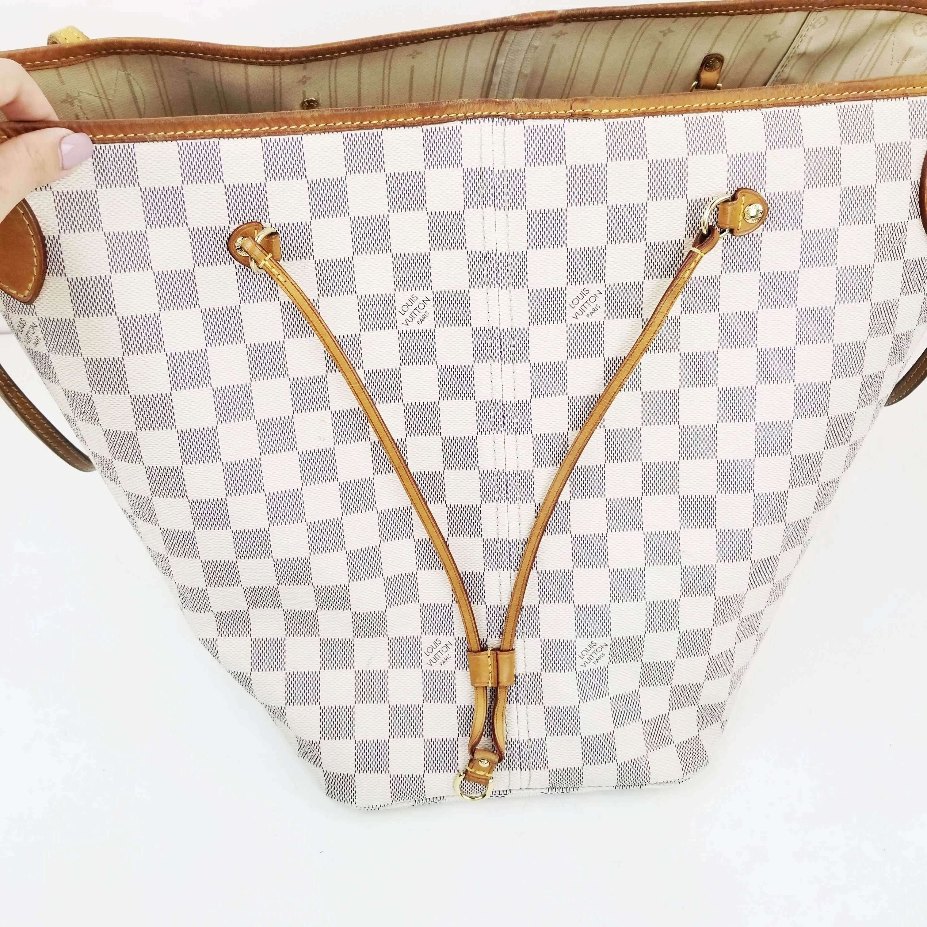 Louis Vuitton Damier Azur Canvas Neverfull GM Bag - Image 3