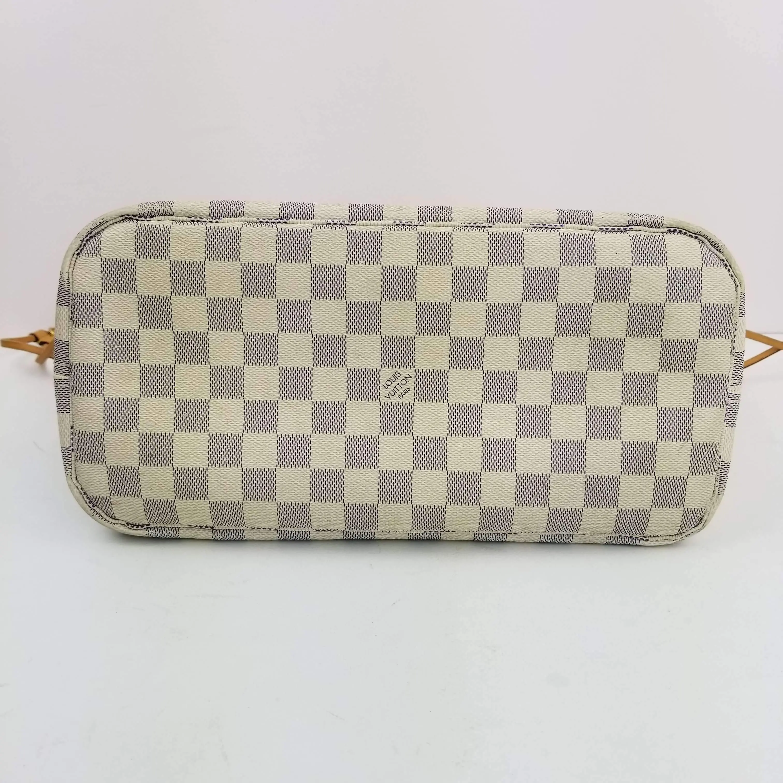 Louis Vuitton Damier Azur Neverfull MM Bag (with Initials) - Image 16