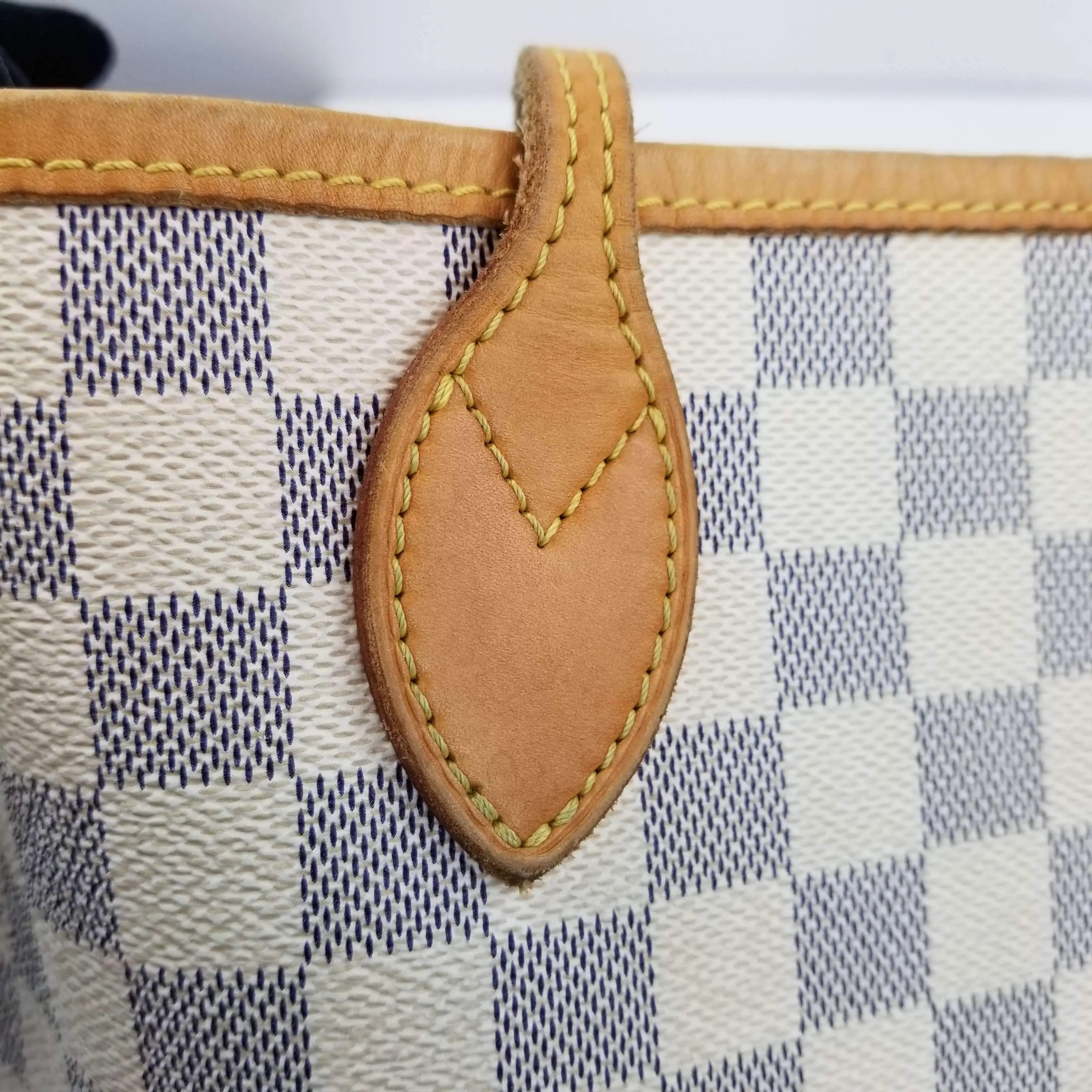 Louis Vuitton Damier Azur Neverfull MM Bag (with Initials) - Image 23