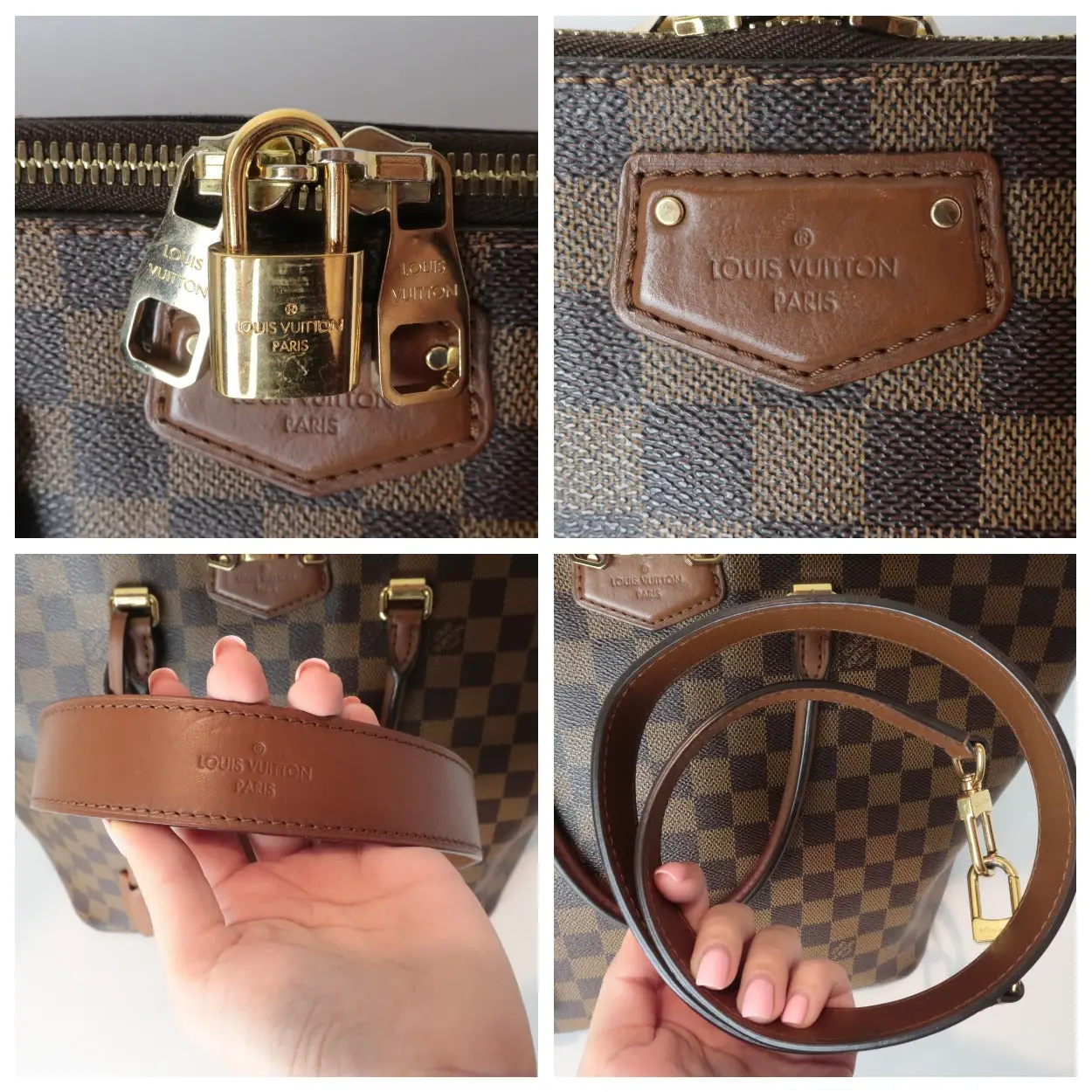 Louis Vuitton Damier Ebene Belmont Tote - Image 13