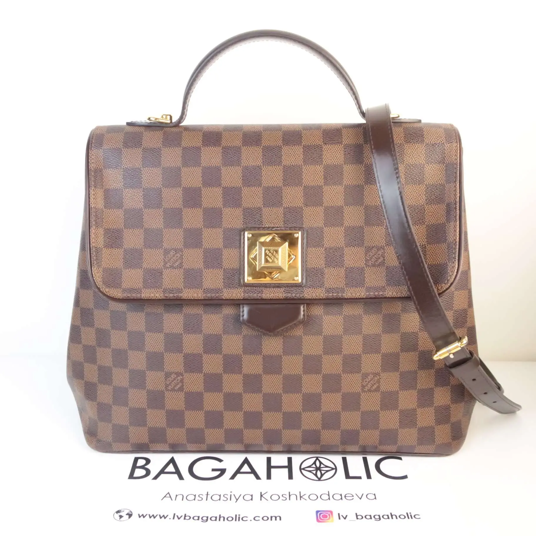 Louis Vuitton Damier Ebene Bergamo GM shoulder bag - Image 3