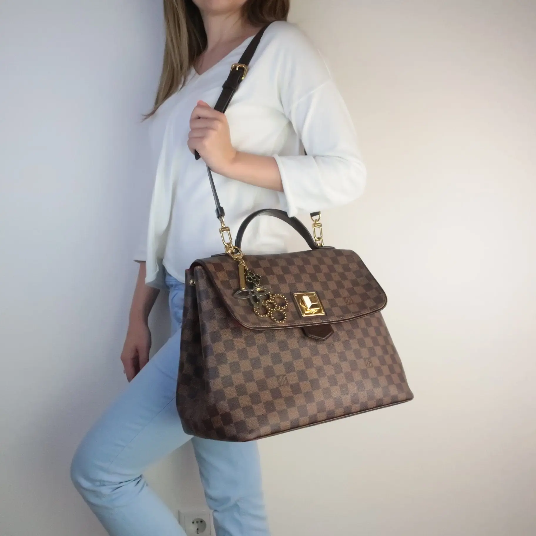 Louis Vuitton Large Damier Ebene Bergamo GM bag