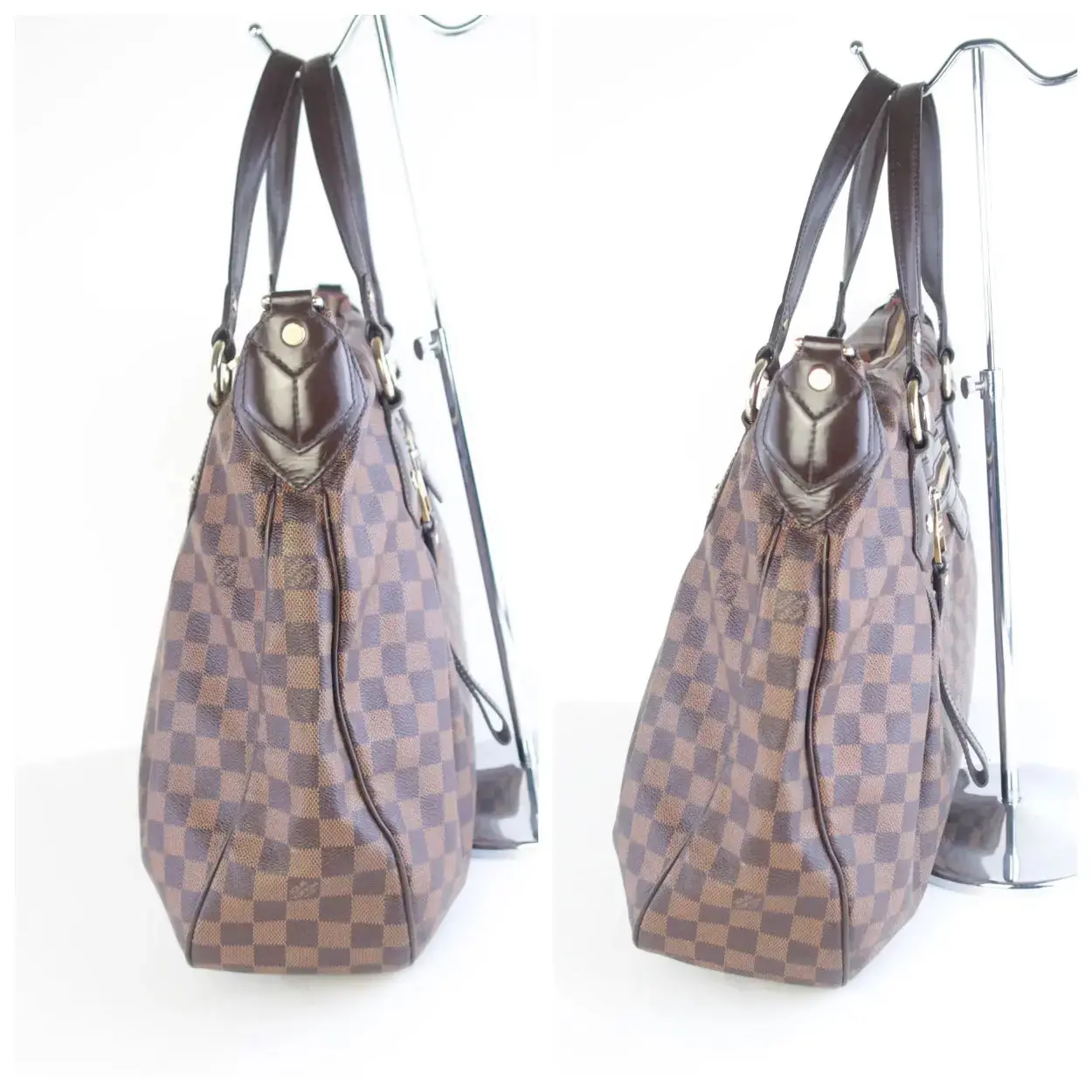 Louis Vuitton Damier Ebene Evora GM Shoulder Bag - Image 9