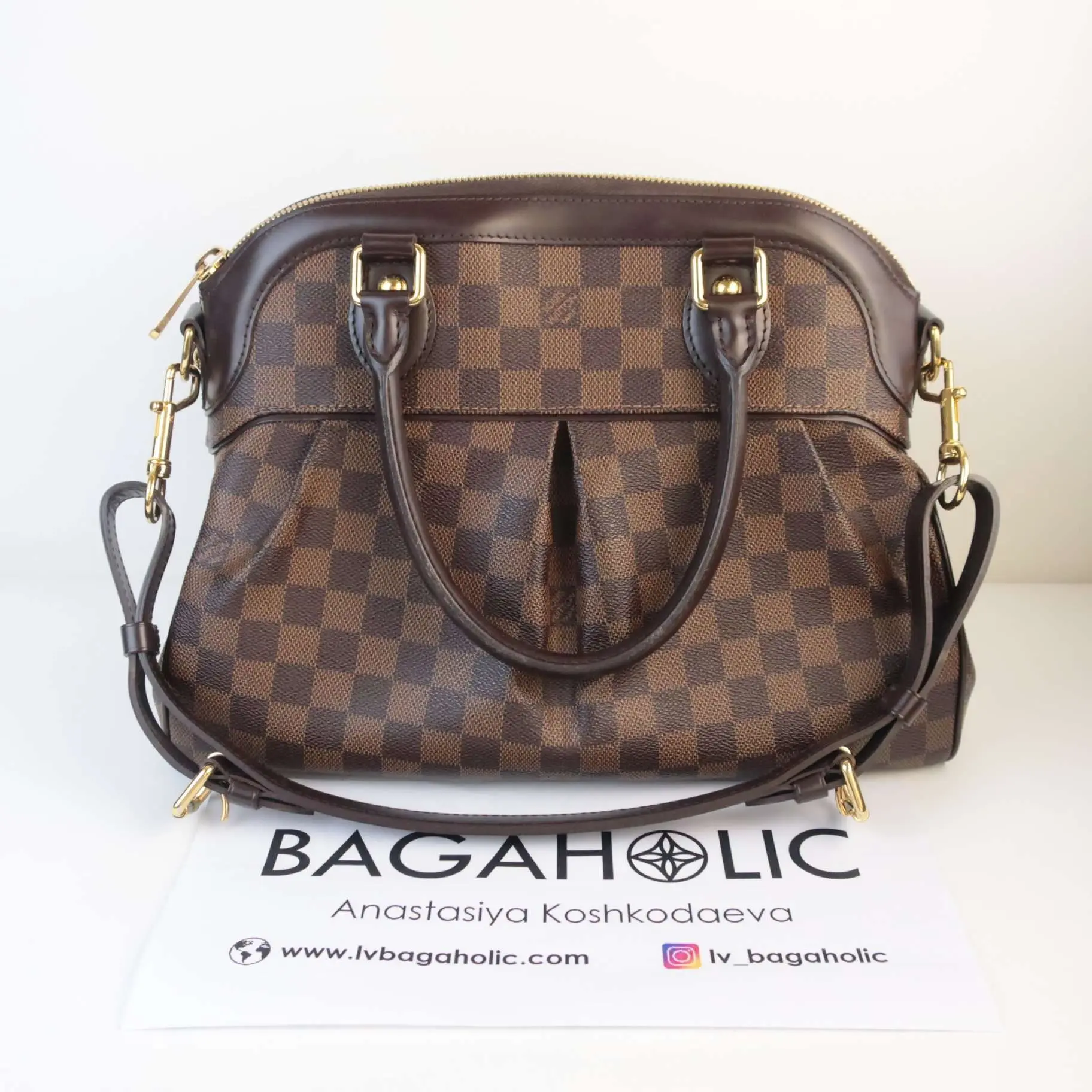 Louis Vuitton Damier Ebene Trevi PM Bag - Image 2