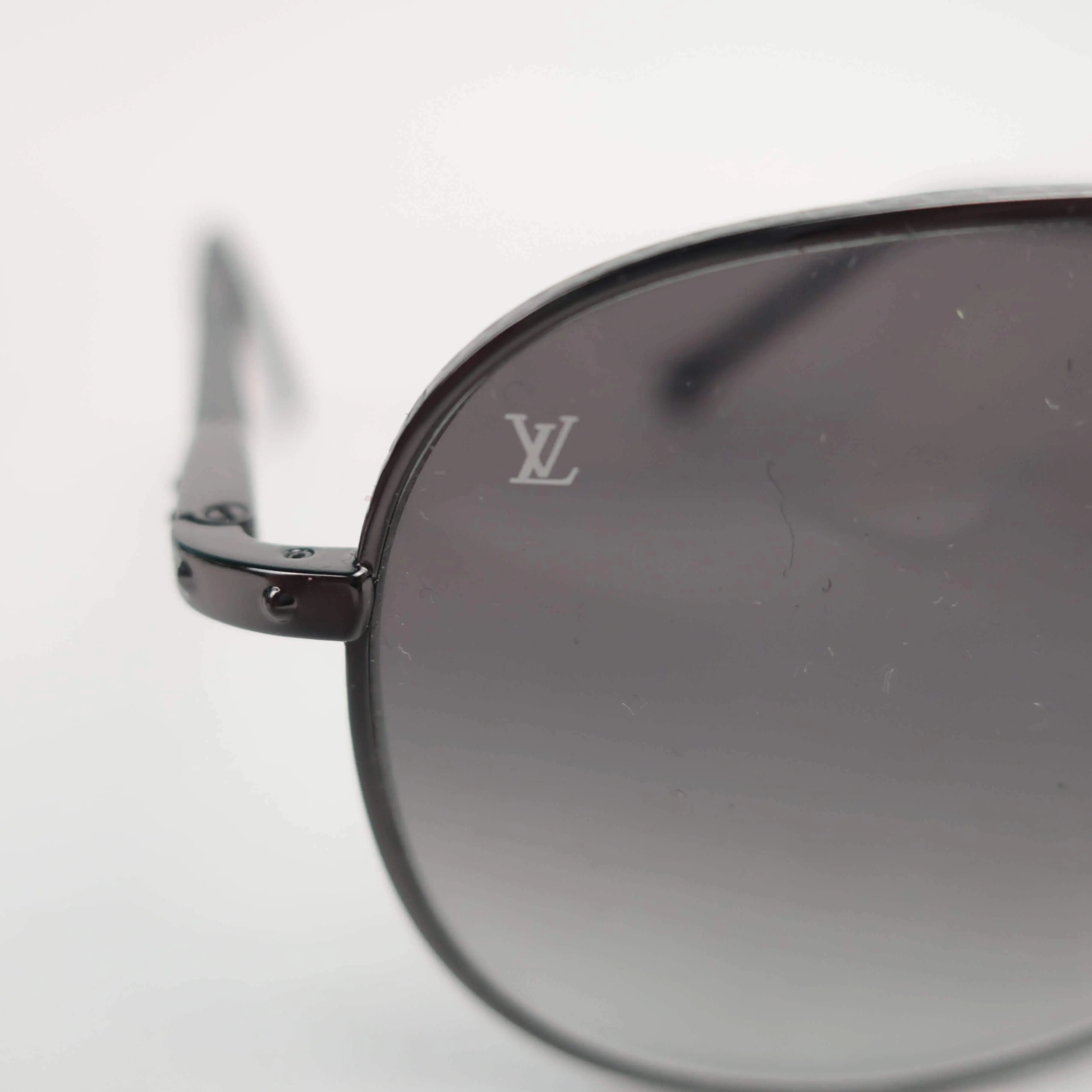 Louis Vuitton Damier Graphite Gunmetal Conspiration Pilote Sunglasses - Image 12