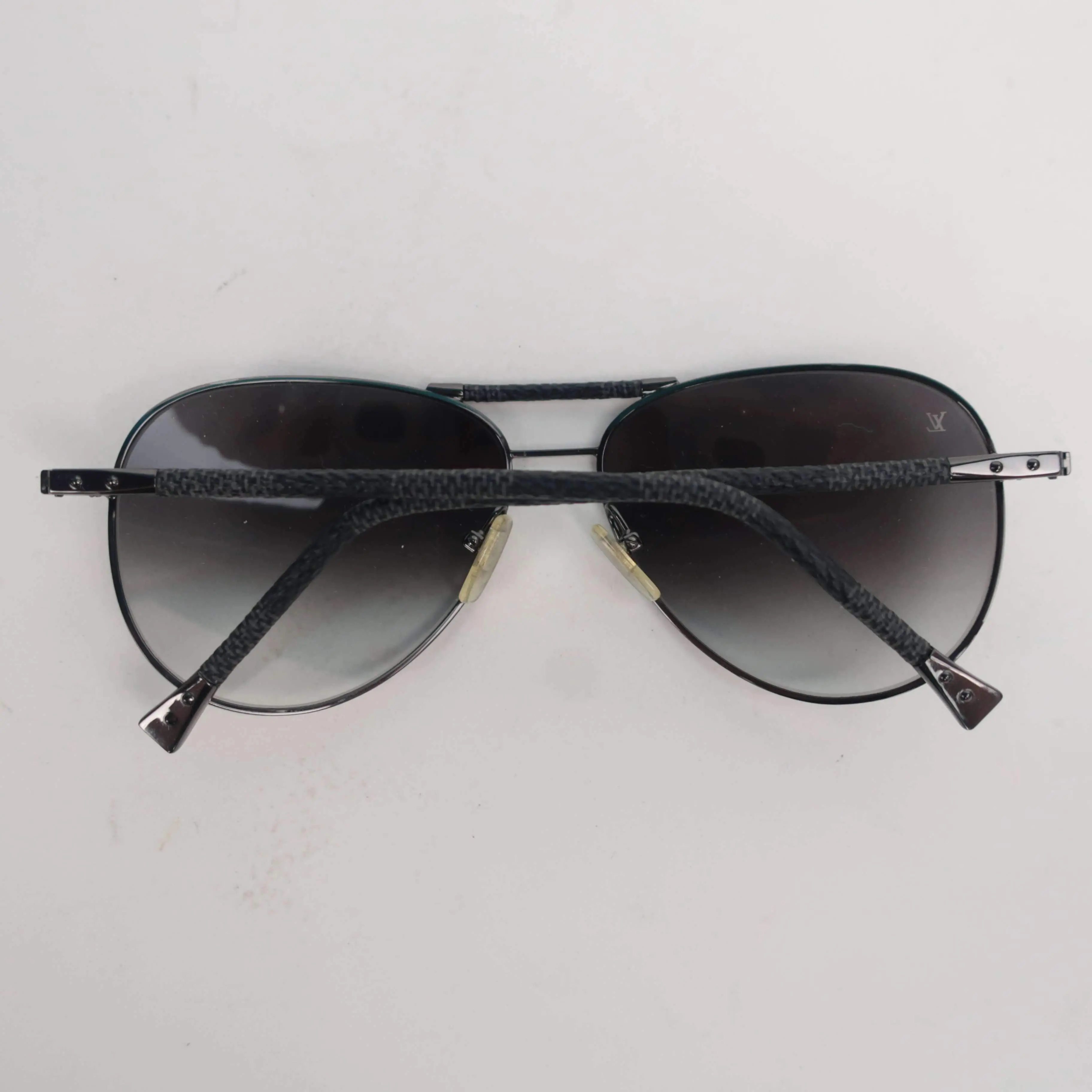 Louis Vuitton Damier Graphite Gunmetal Conspiration Pilote Sunglasses - Image 3