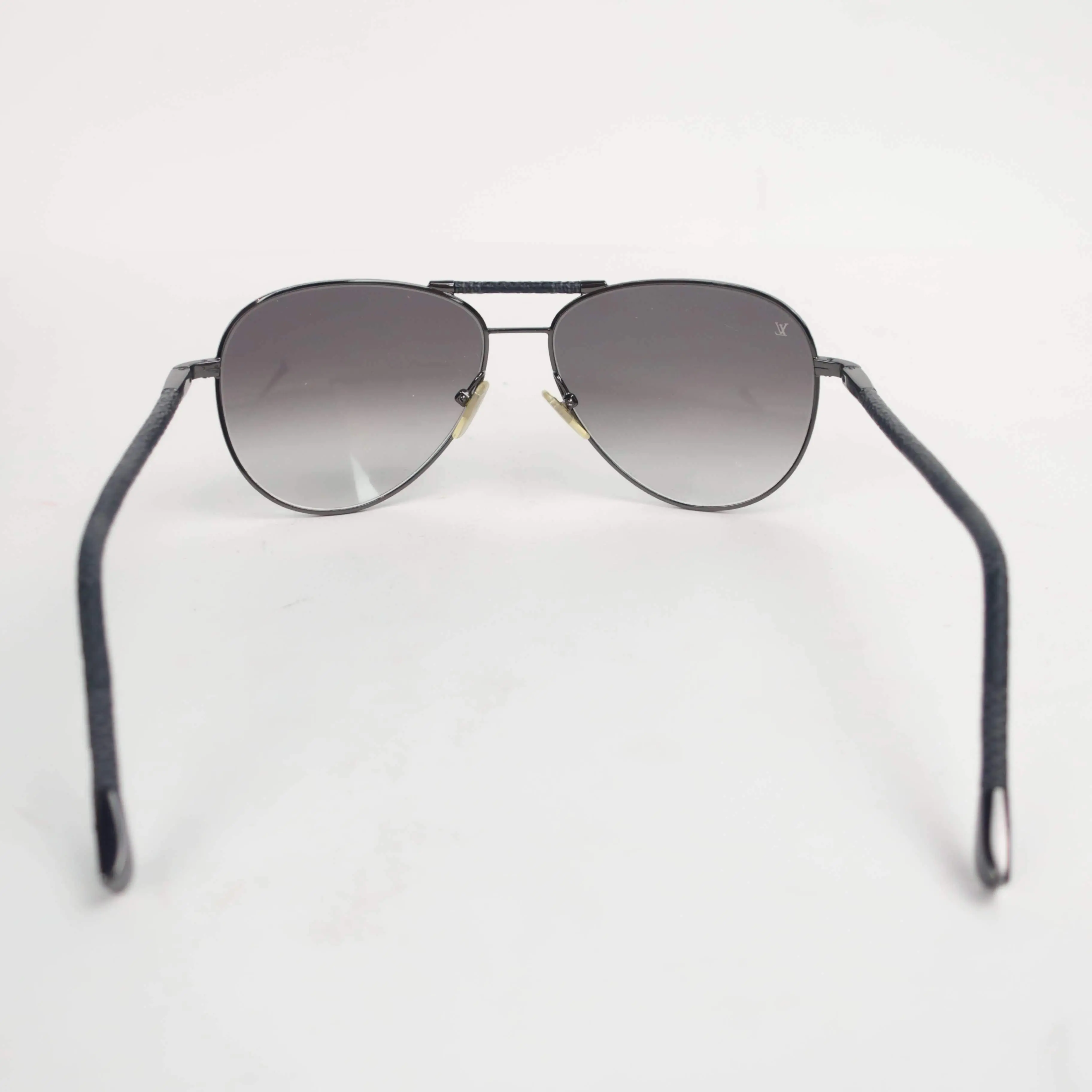 Louis Vuitton Damier Graphite Gunmetal Conspiration Pilote Sunglasses - Image 5