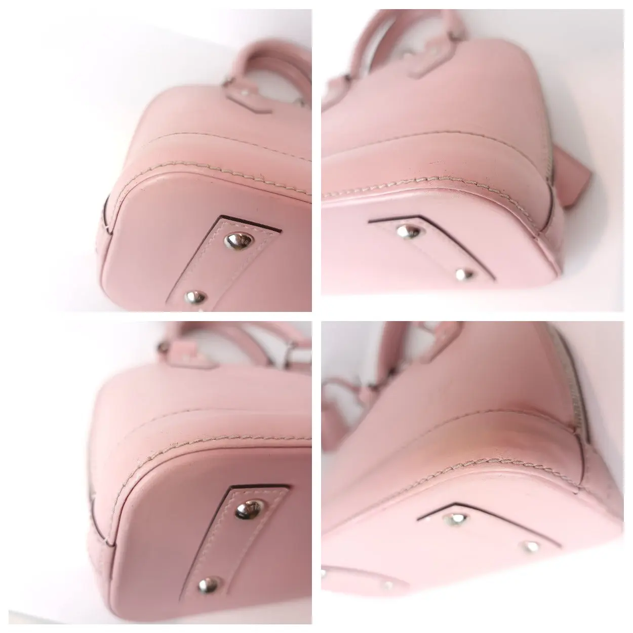 Louis Vuitton Epi Alma BB Rose Ballerine Crossbody Bag - Image 12