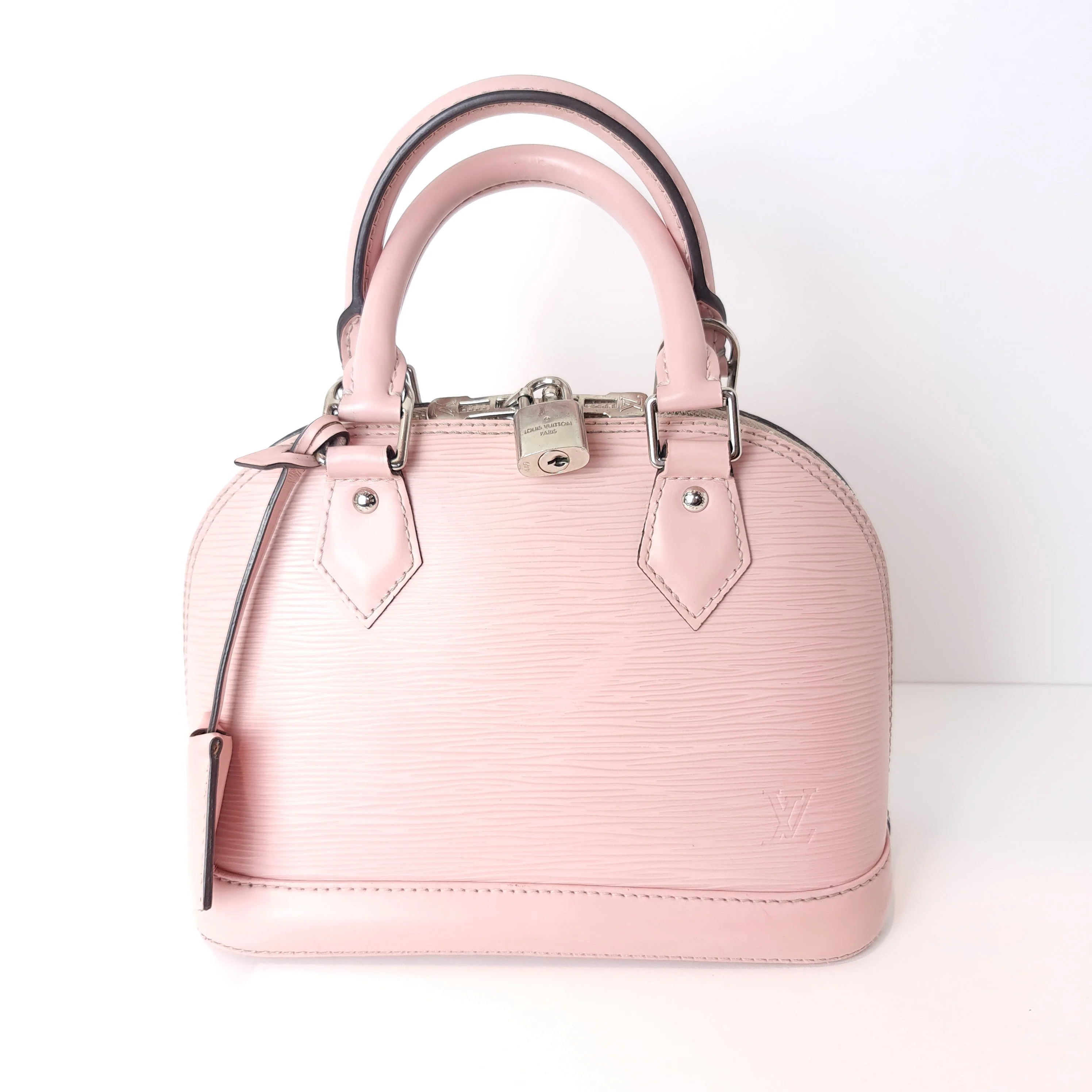 Louis Vuitton Epi Alma BB Rose Ballerine Crossbody Bag - Image 5